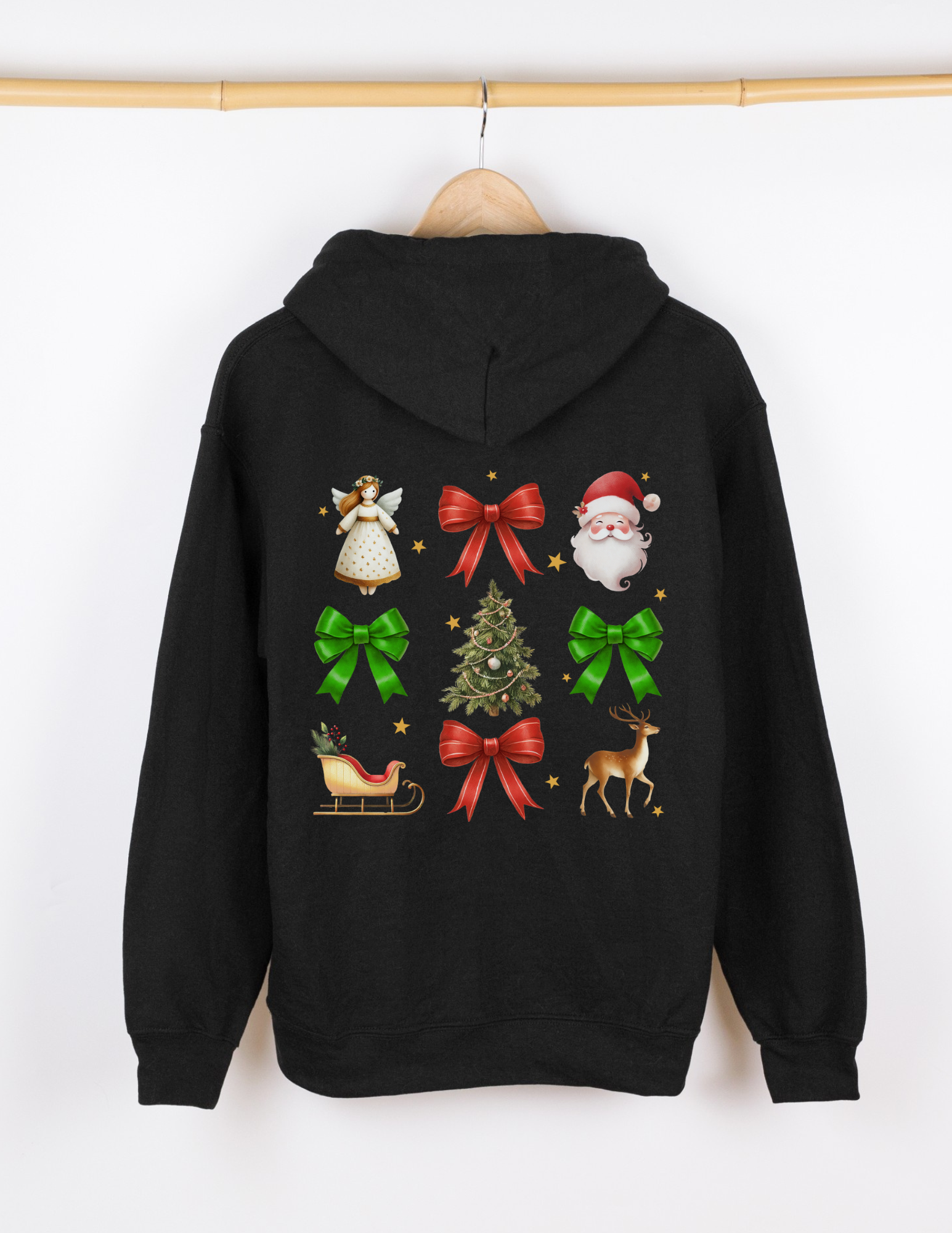 Vintage Christmas Coquette Hoodie