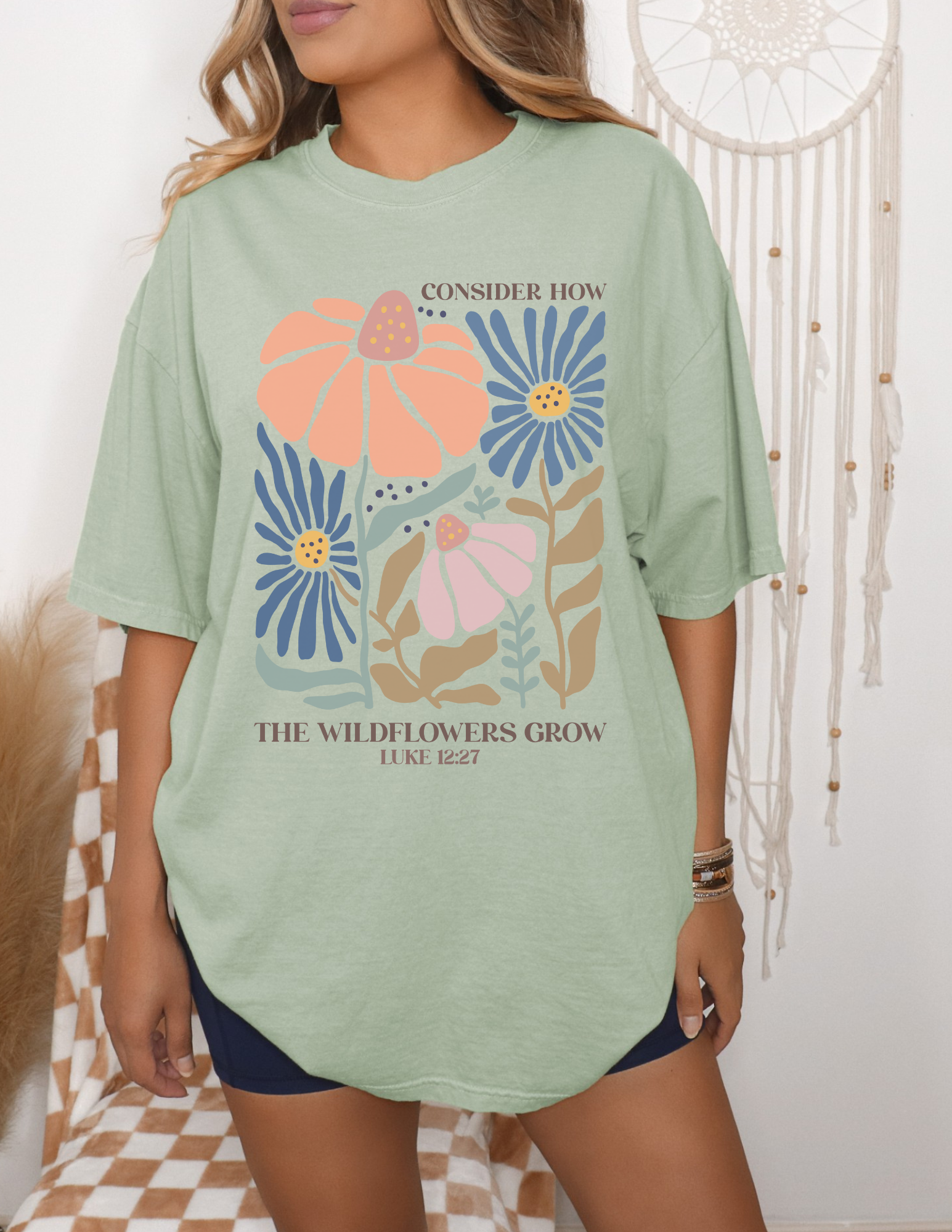 Christian Wildflower Bible Verse Shirt