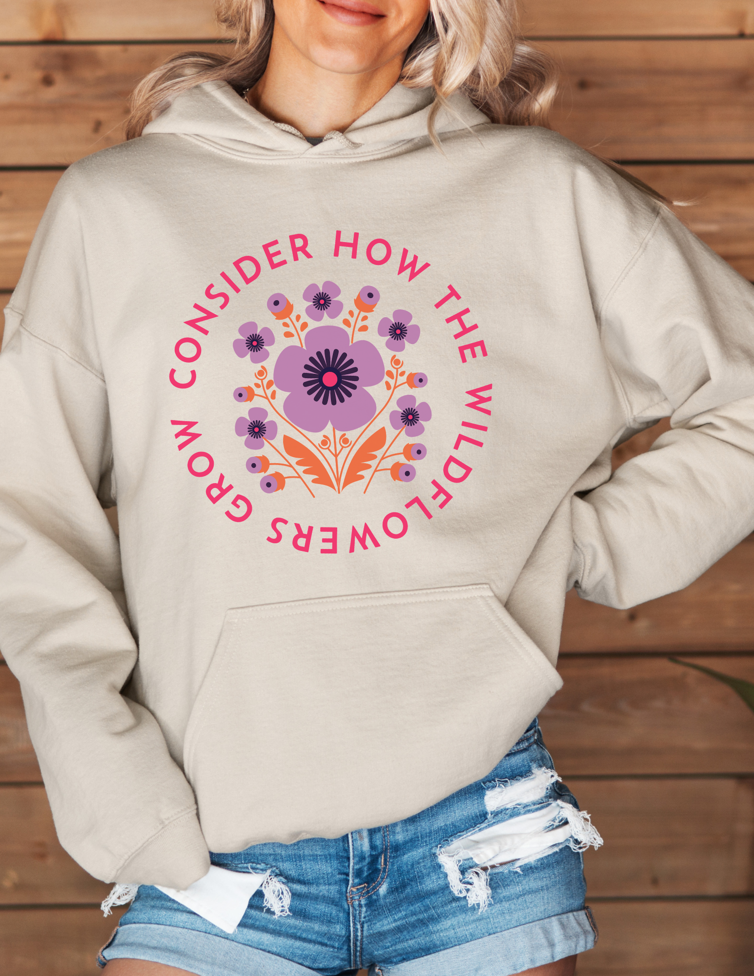 Trendy Wildflower Hoodie