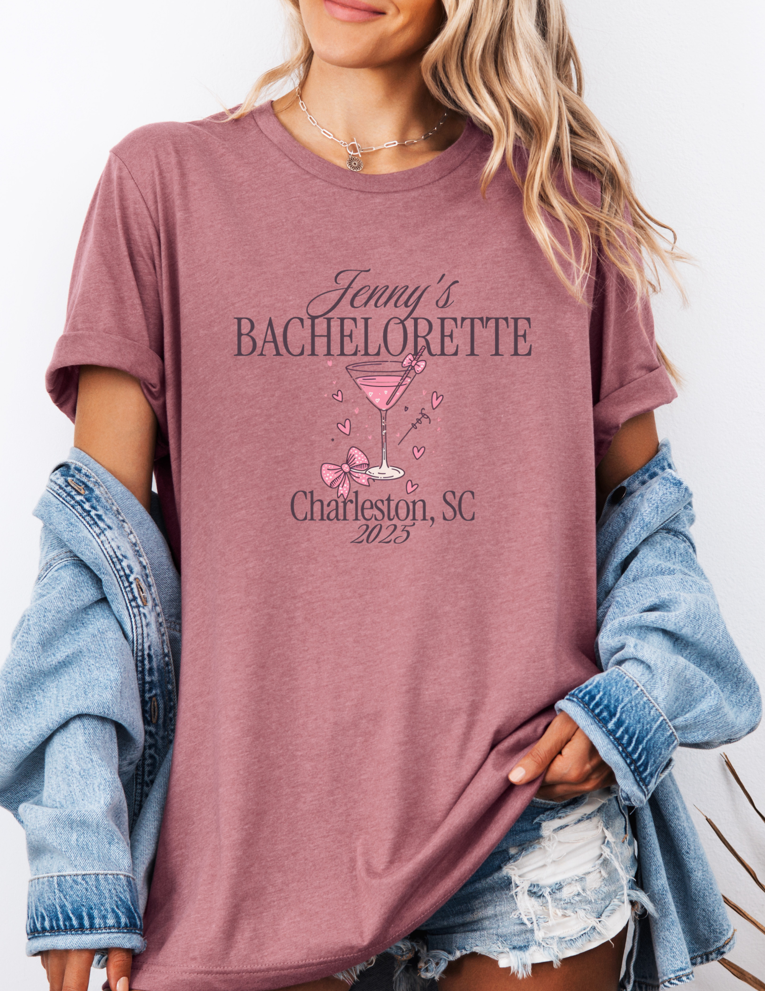 Personalized Coquette Bachelorette Shirt