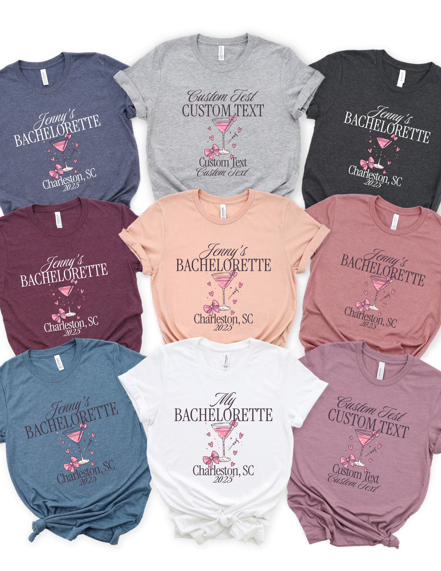 Personalized Coquette Bachelorette Shirt