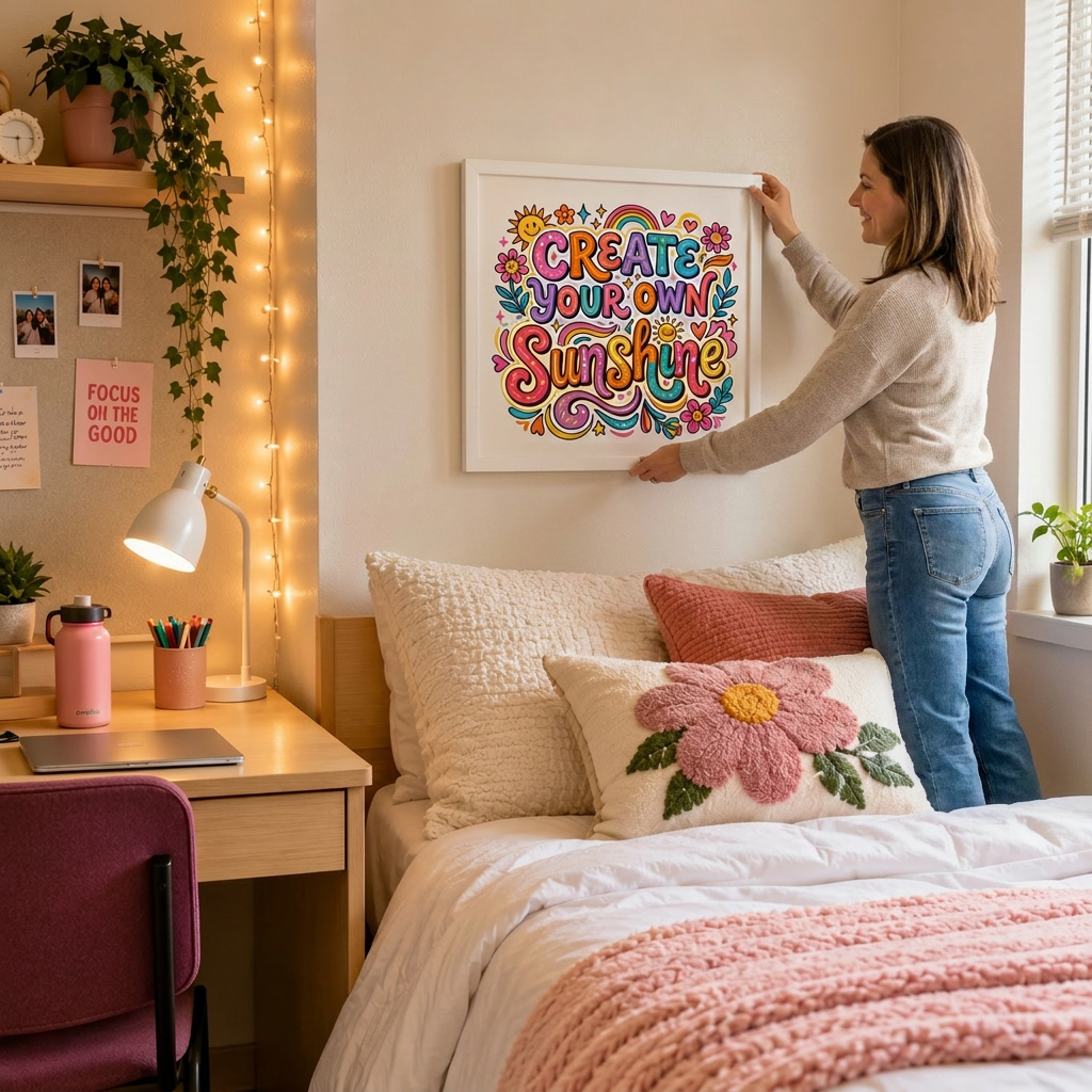 Create Your Own Sunshine Poster | Matte Vertical Inspirational Wall Art