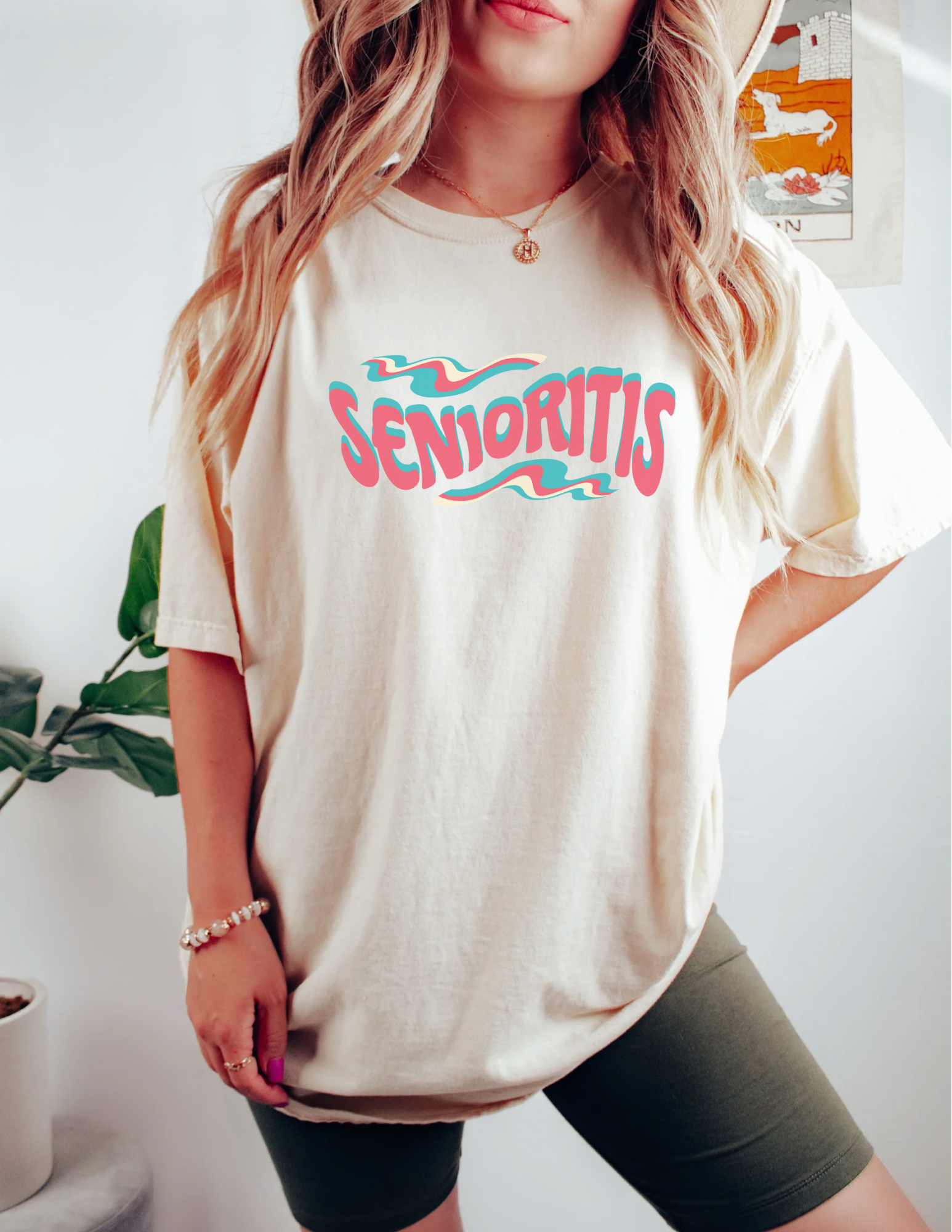 Senior Year Retro Senioritis Shirt 2024- Comfort Colors Shirt
