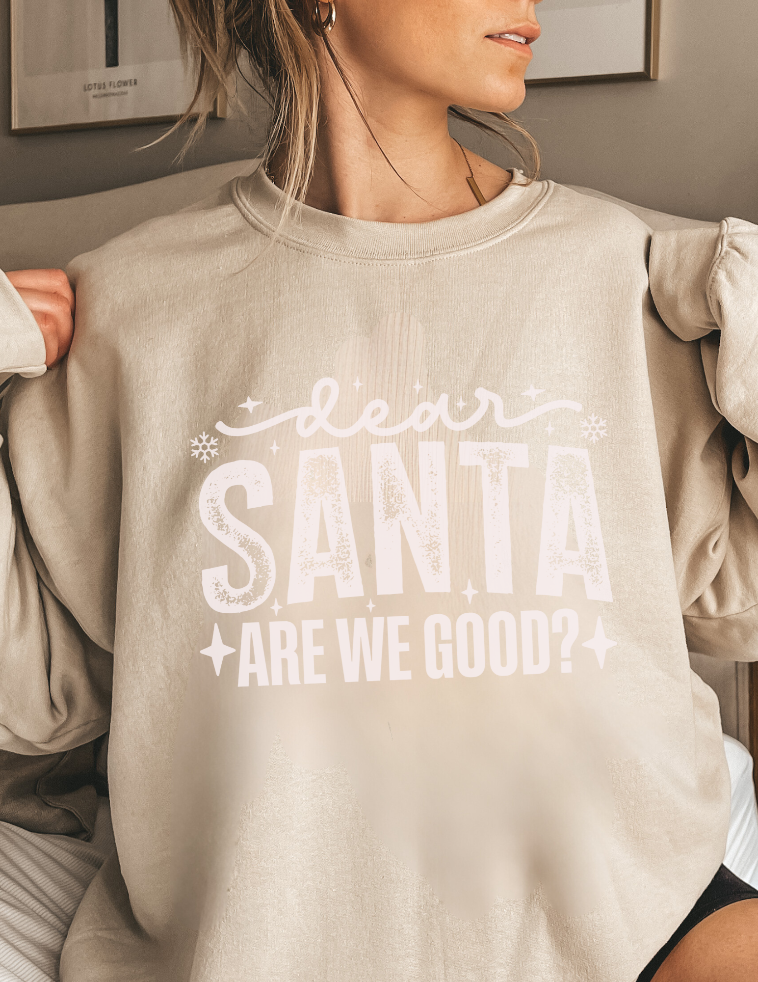 Cute Dear Santa Crewneck