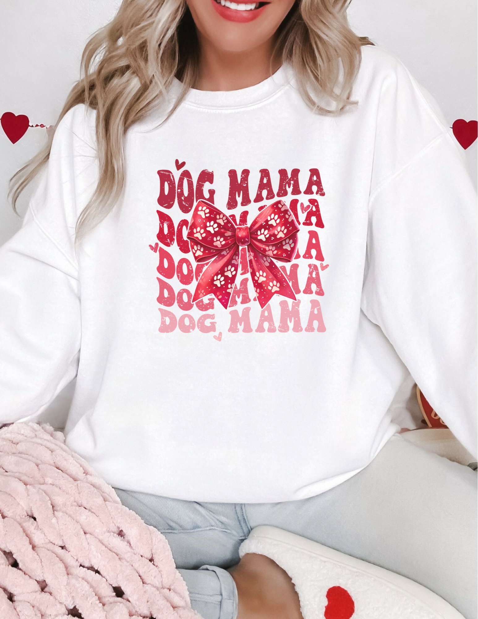 Coquette Dog Mama Valentine Shirt