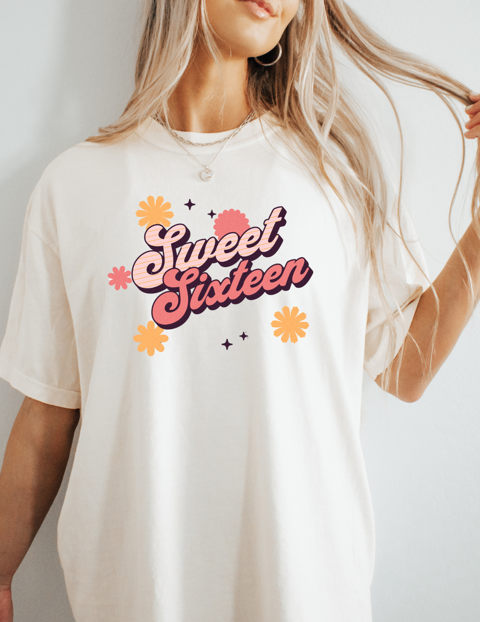 Retro Sweet 16 Birthday Girl T-Shirt- Personalized