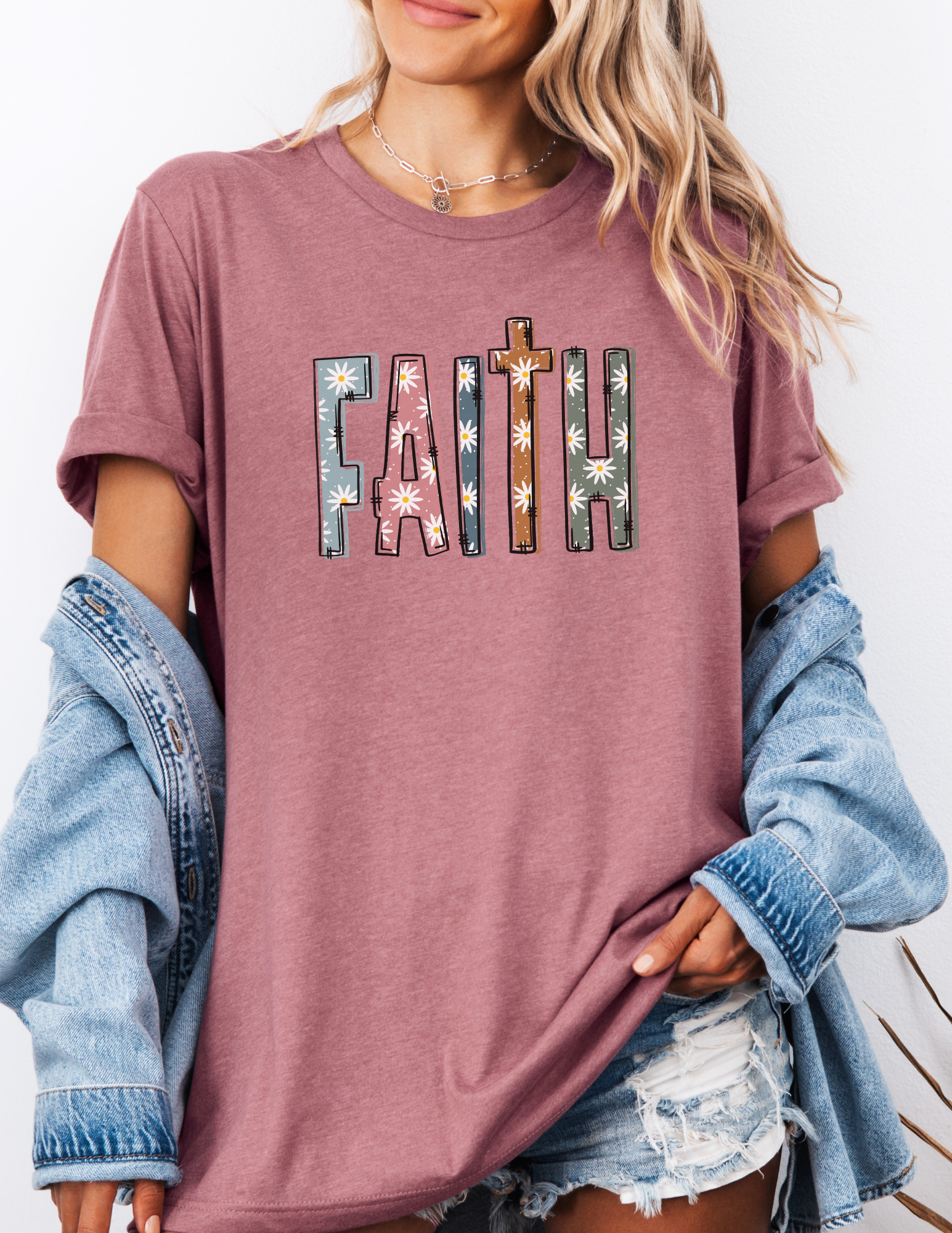 Daisy Wildflower Faith Crewneck