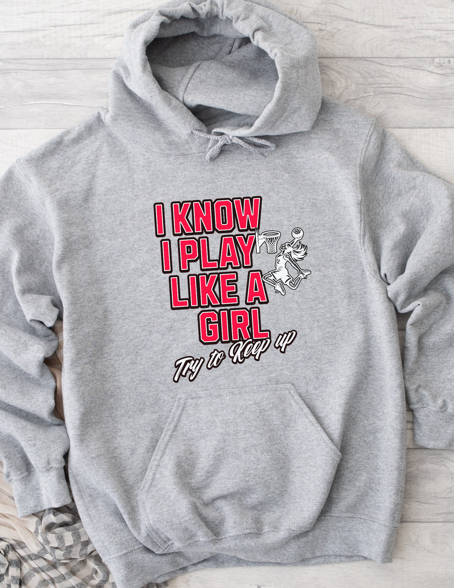 Funny Female Basketball Hoodie