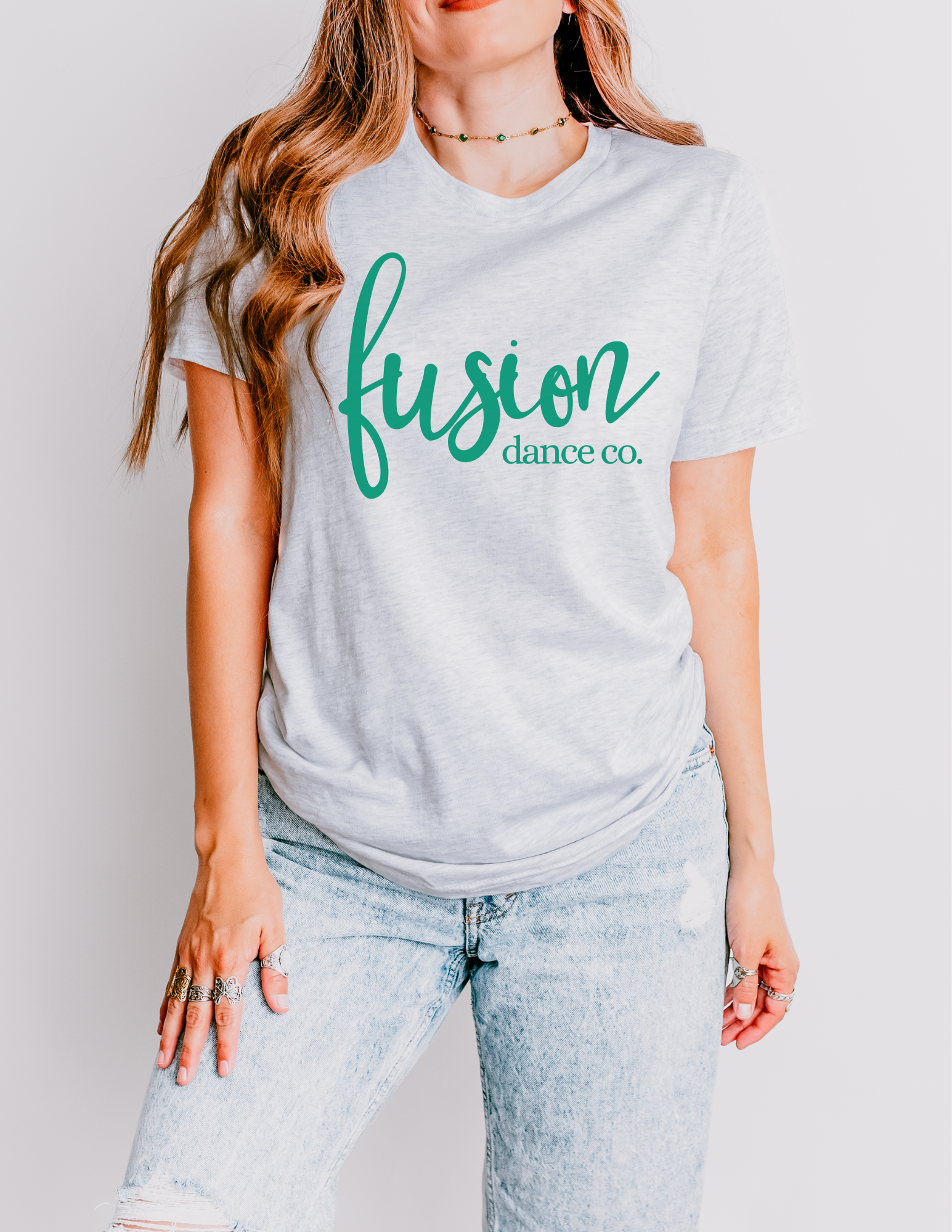 Custom Emerald Fusion Dance Co Crewneck & T-Shirt