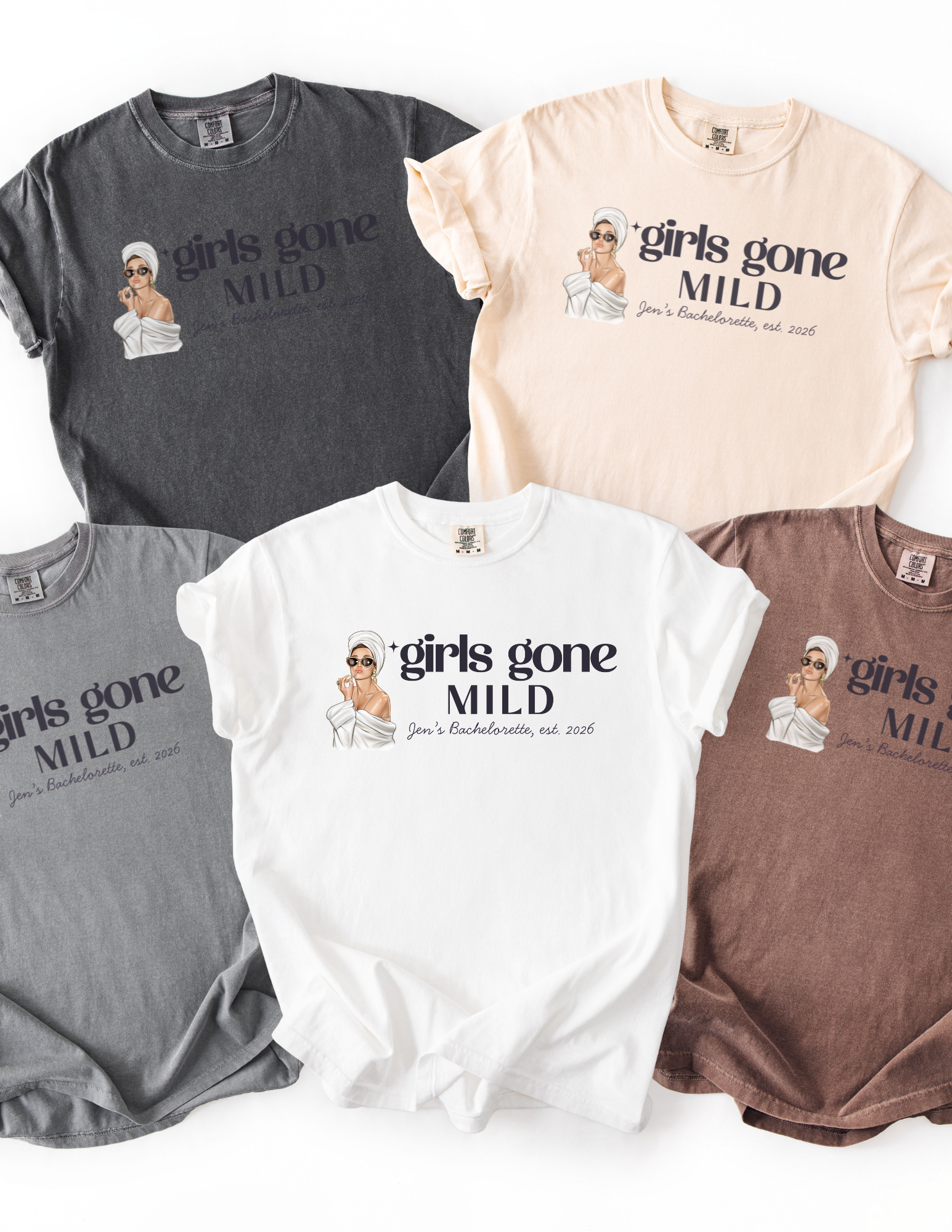 Girls Gone Mild Spa Party Matching Shirts
