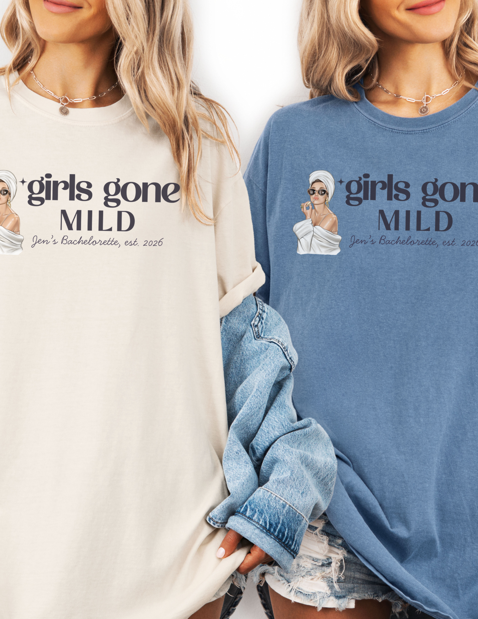 Girls Gone Mild Spa Party Matching Shirts