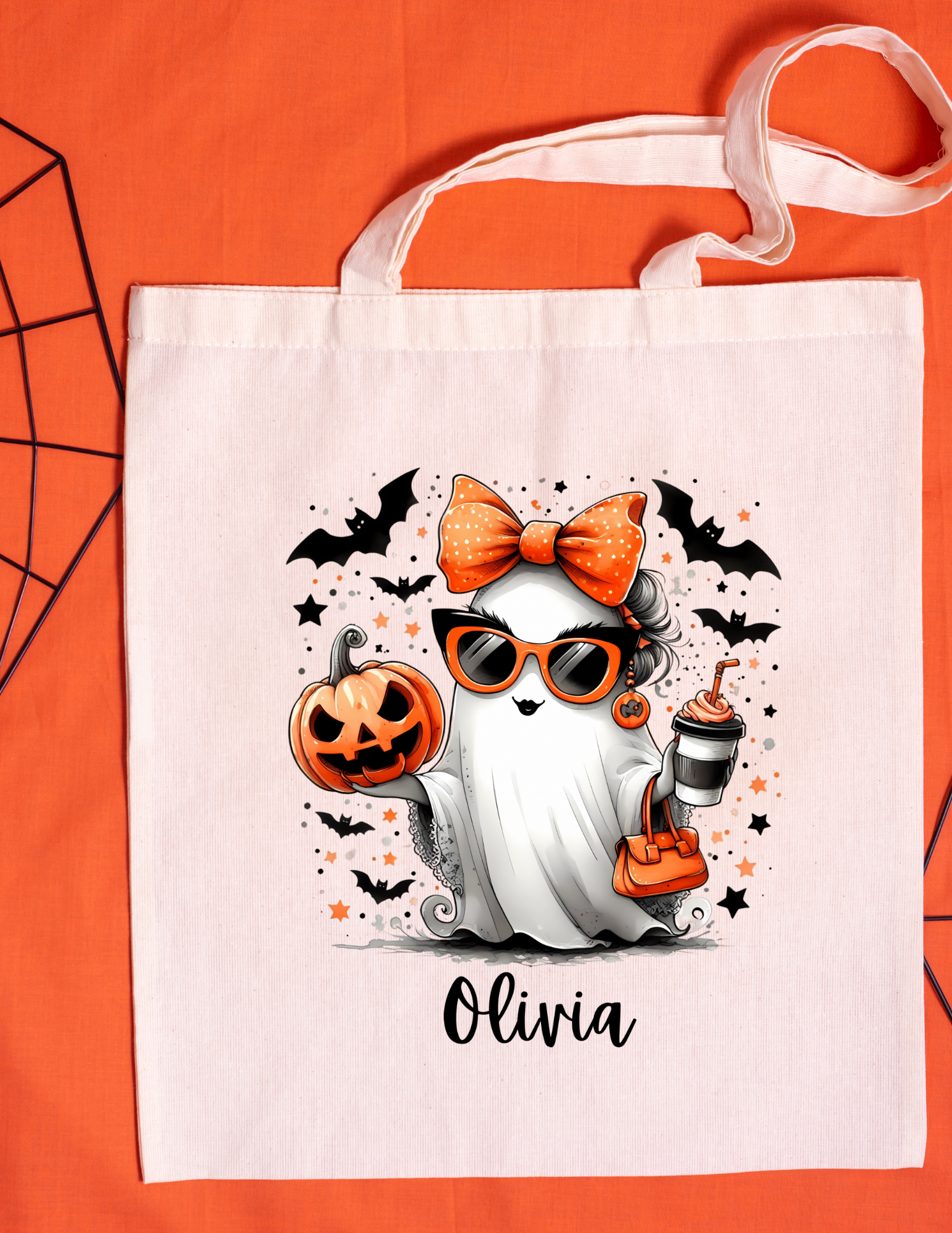 Personalized Halloween Tote Bag