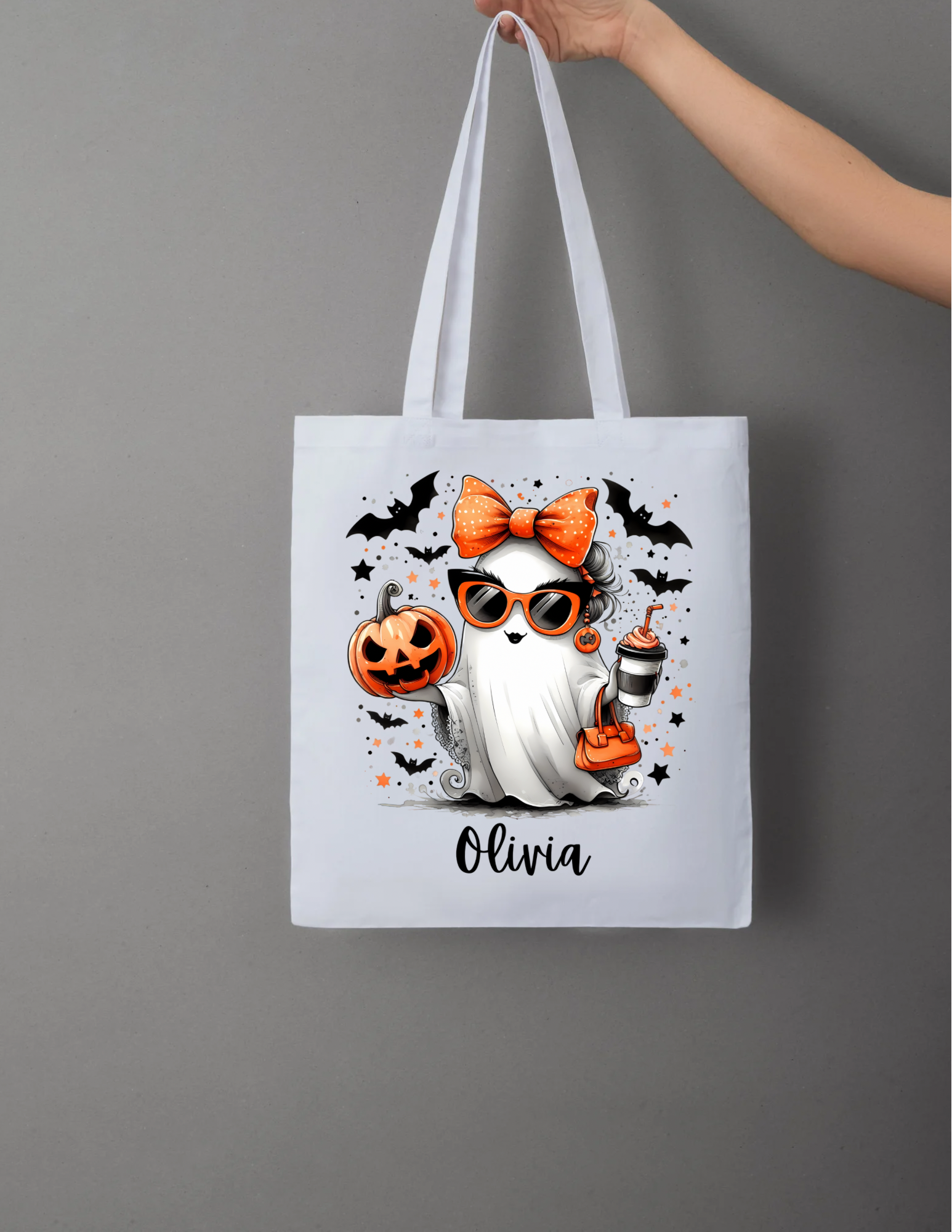 Personalized Halloween Tote Bag