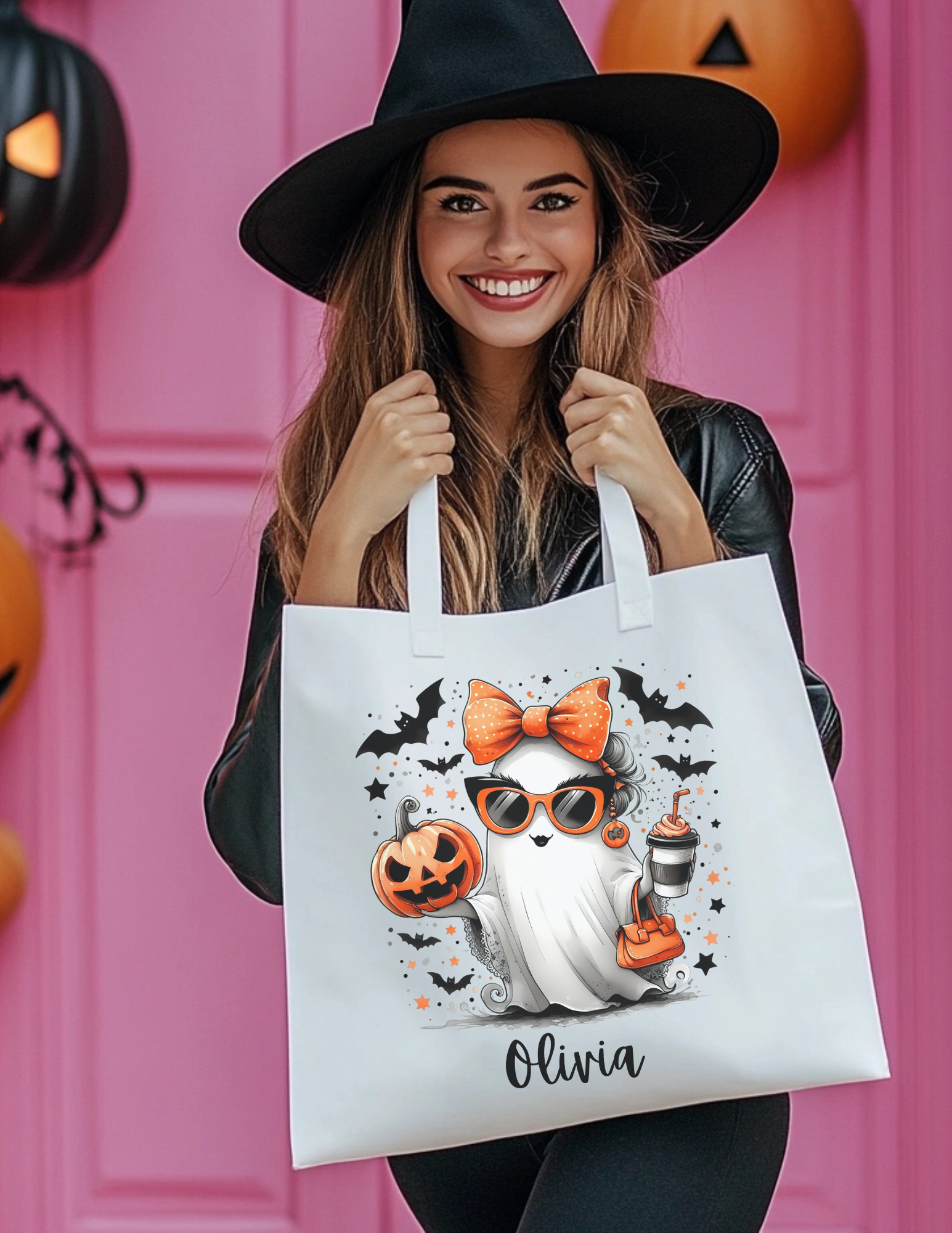 Personalized Halloween Tote Bag