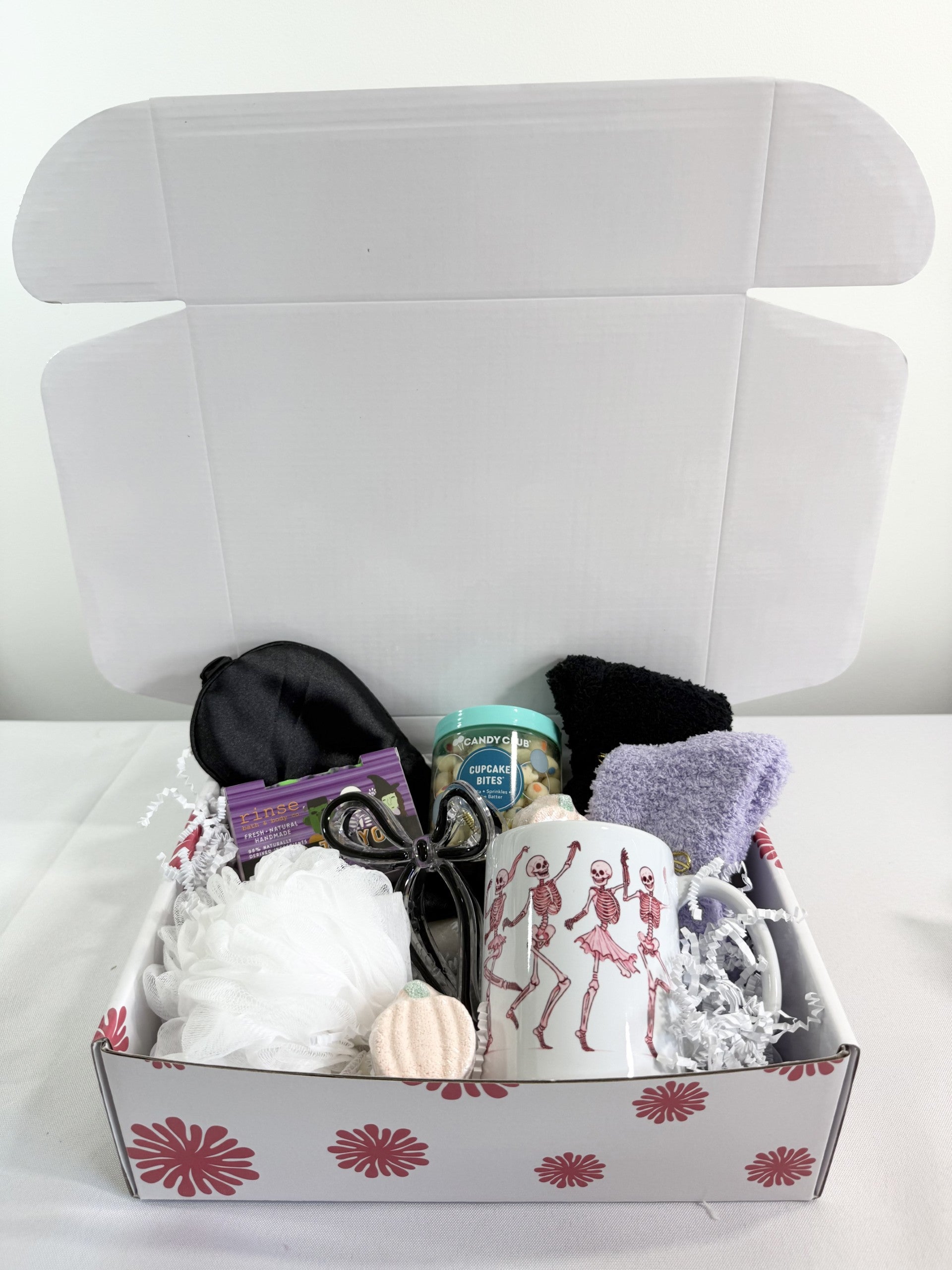 College Girl Halloween Skeleton Gift Box