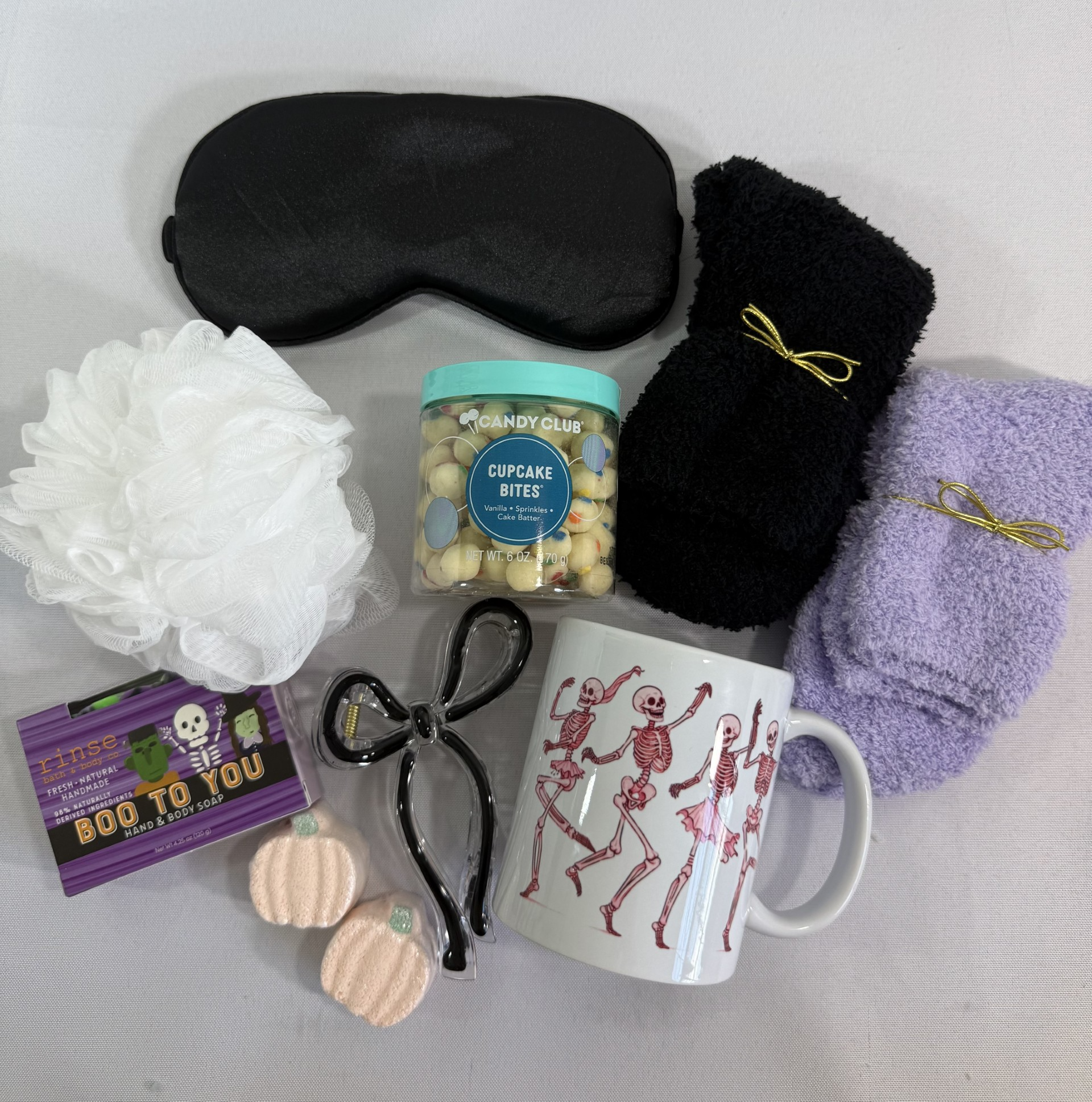 College Girl Halloween Skeleton Gift Box