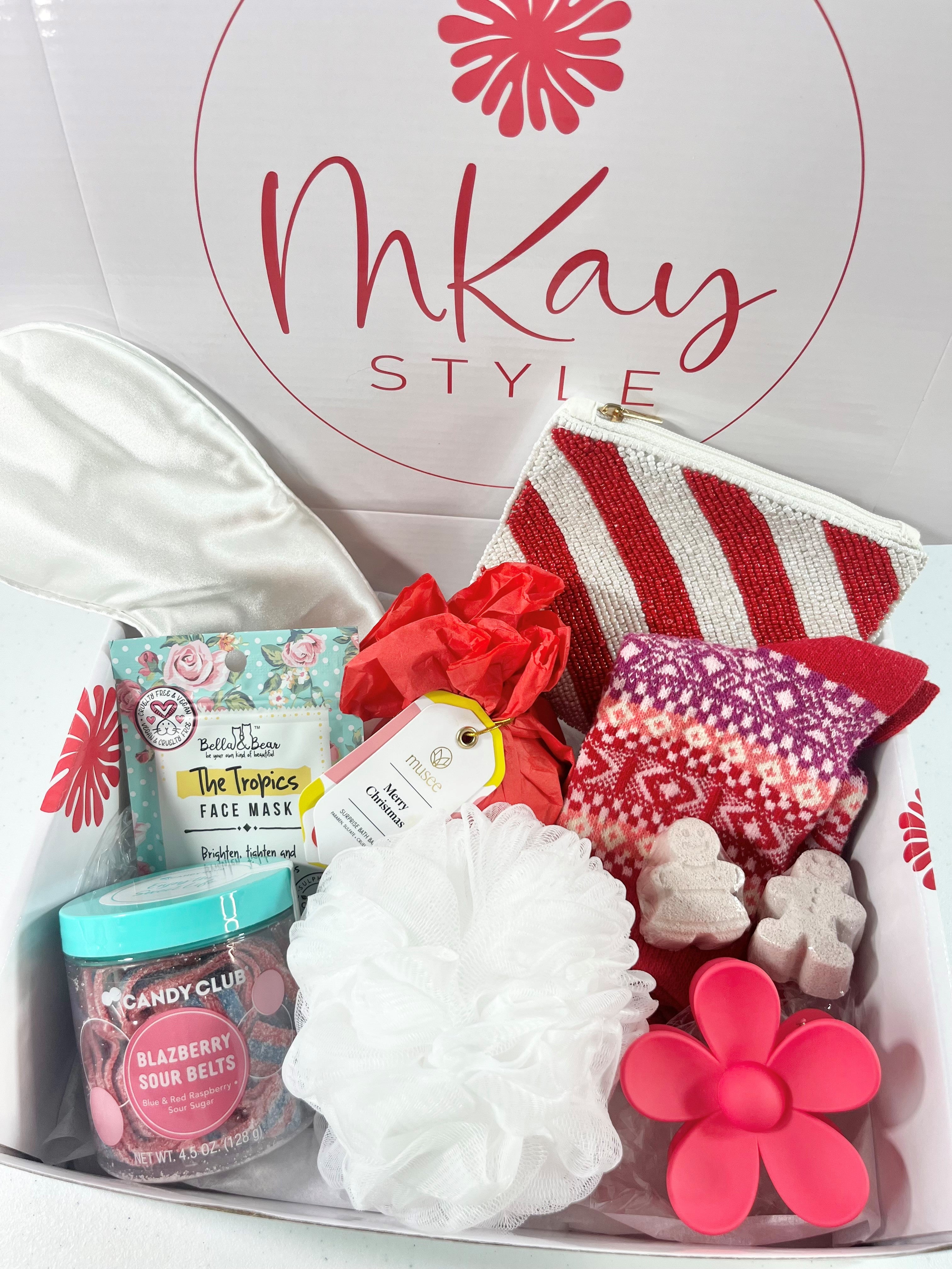 Red & White Holiday Fun Gift Box