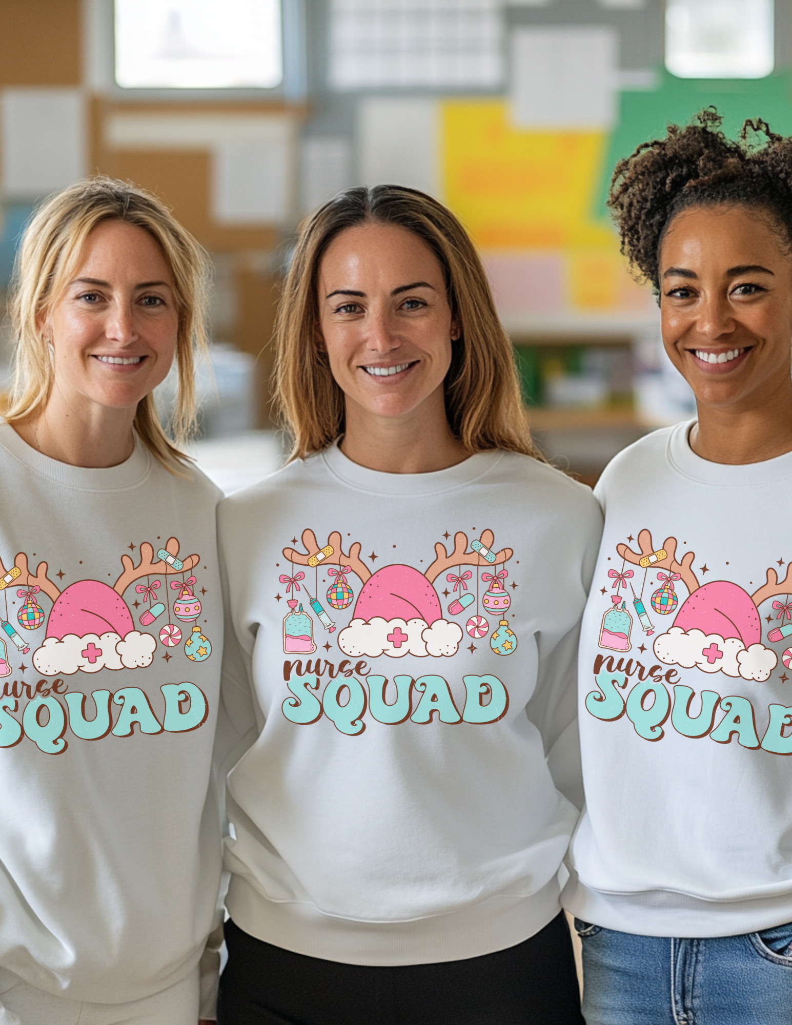 Personalized Holiday Nurse Squad Sweatshirt