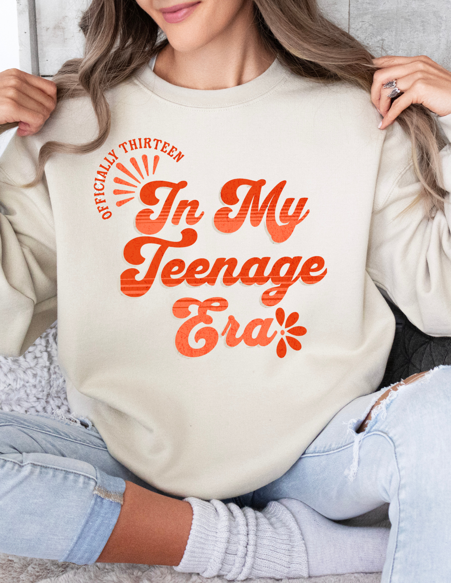 In My Teenage Era Sweatshirt, 13th Birthday Gift