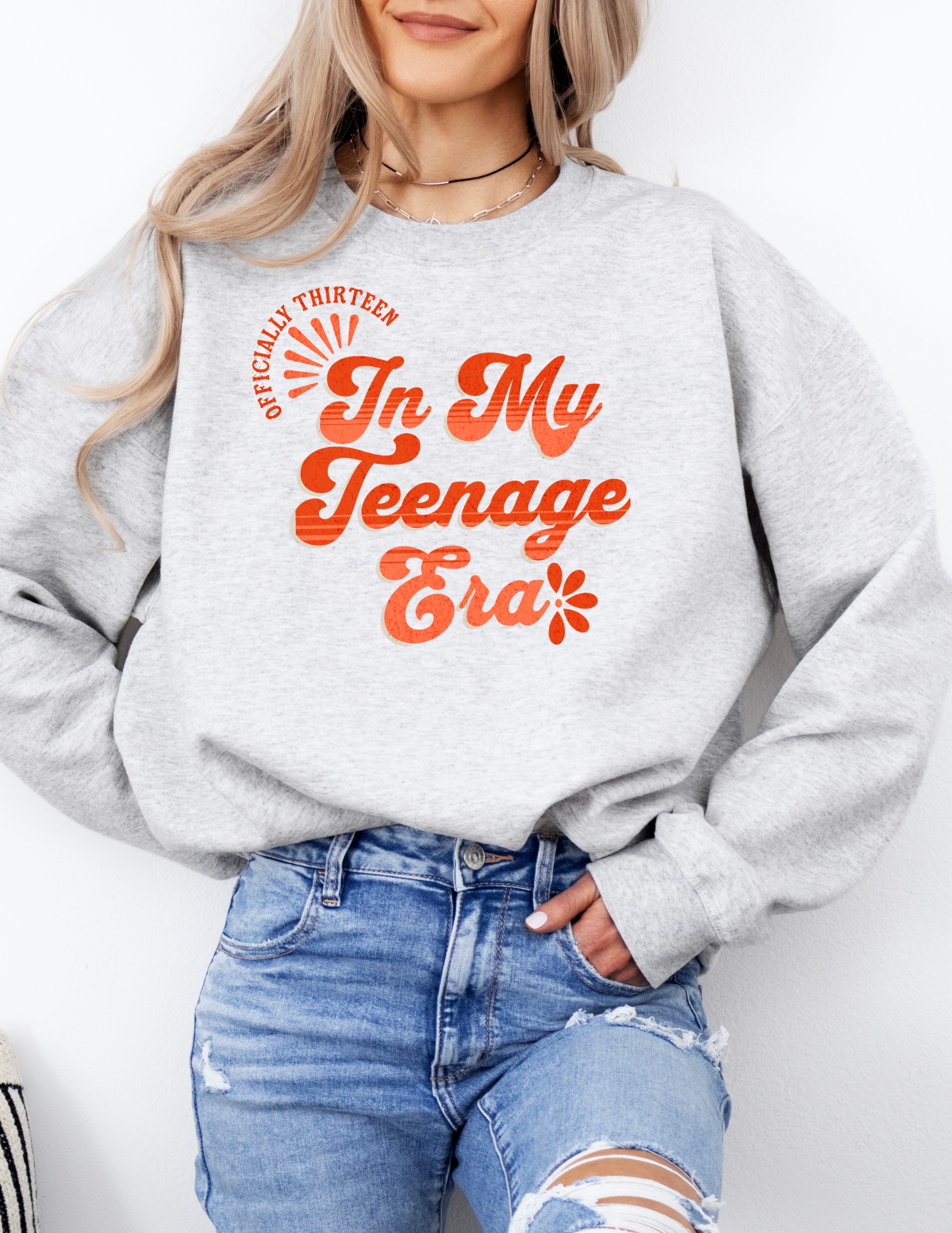 In My Teenage Era Sweatshirt, 13th Birthday Gift