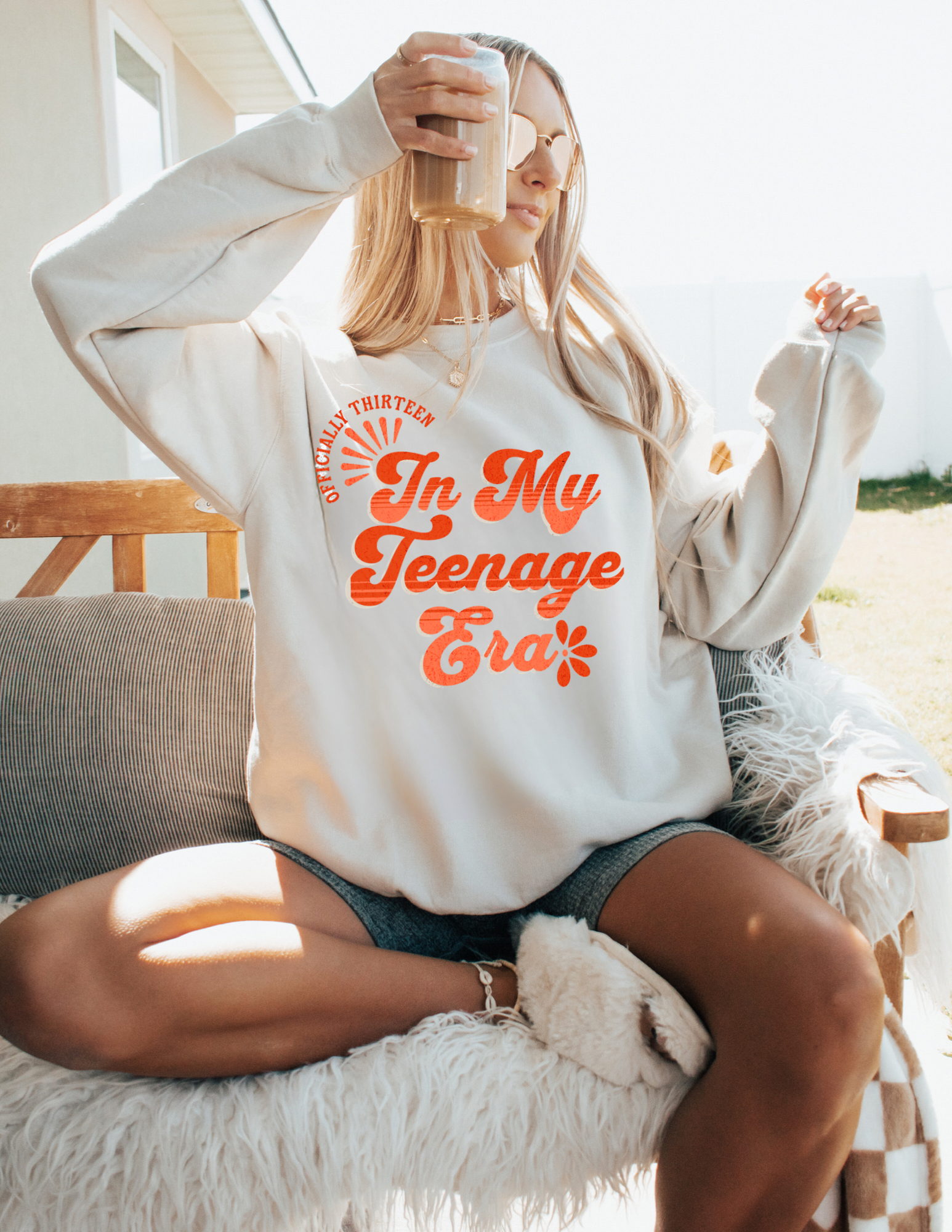 In My Teenage Era Sweatshirt, 13th Birthday Gift