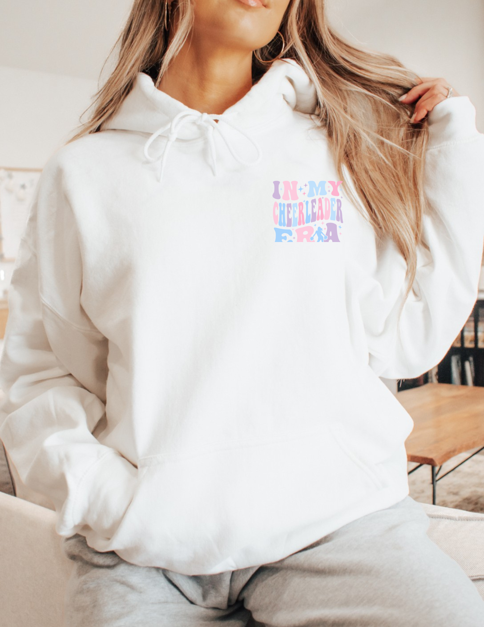 In My Cheerleader Era Pastel Hoodie