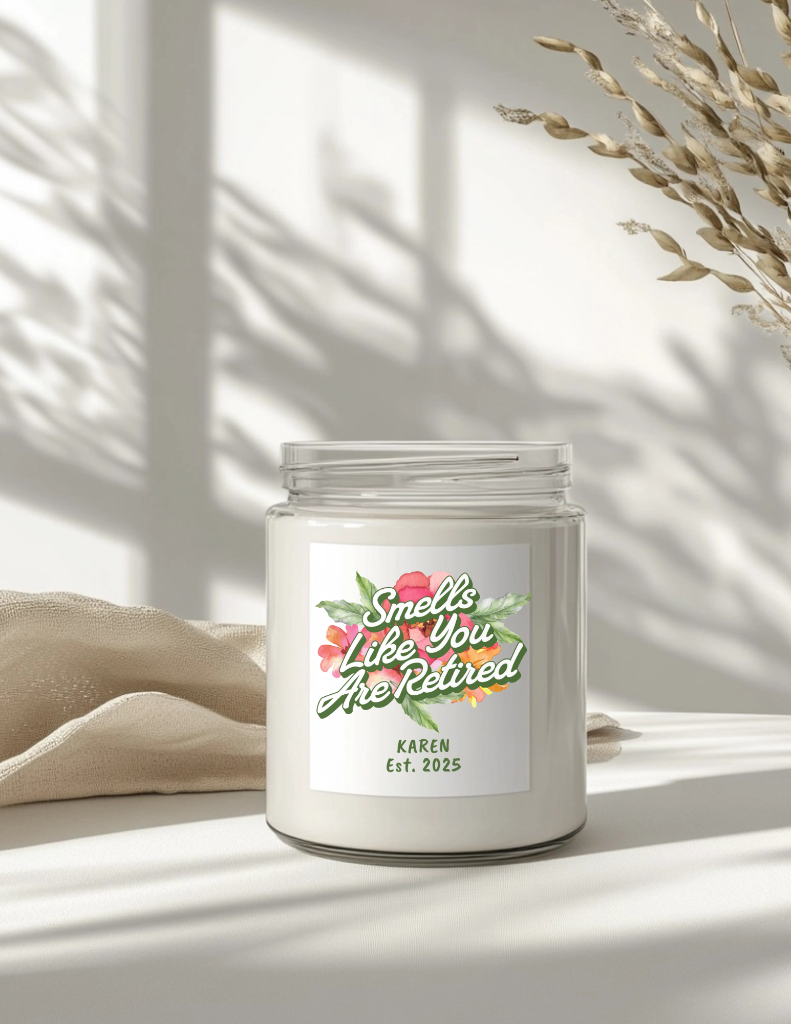 Retirement Gift Candle