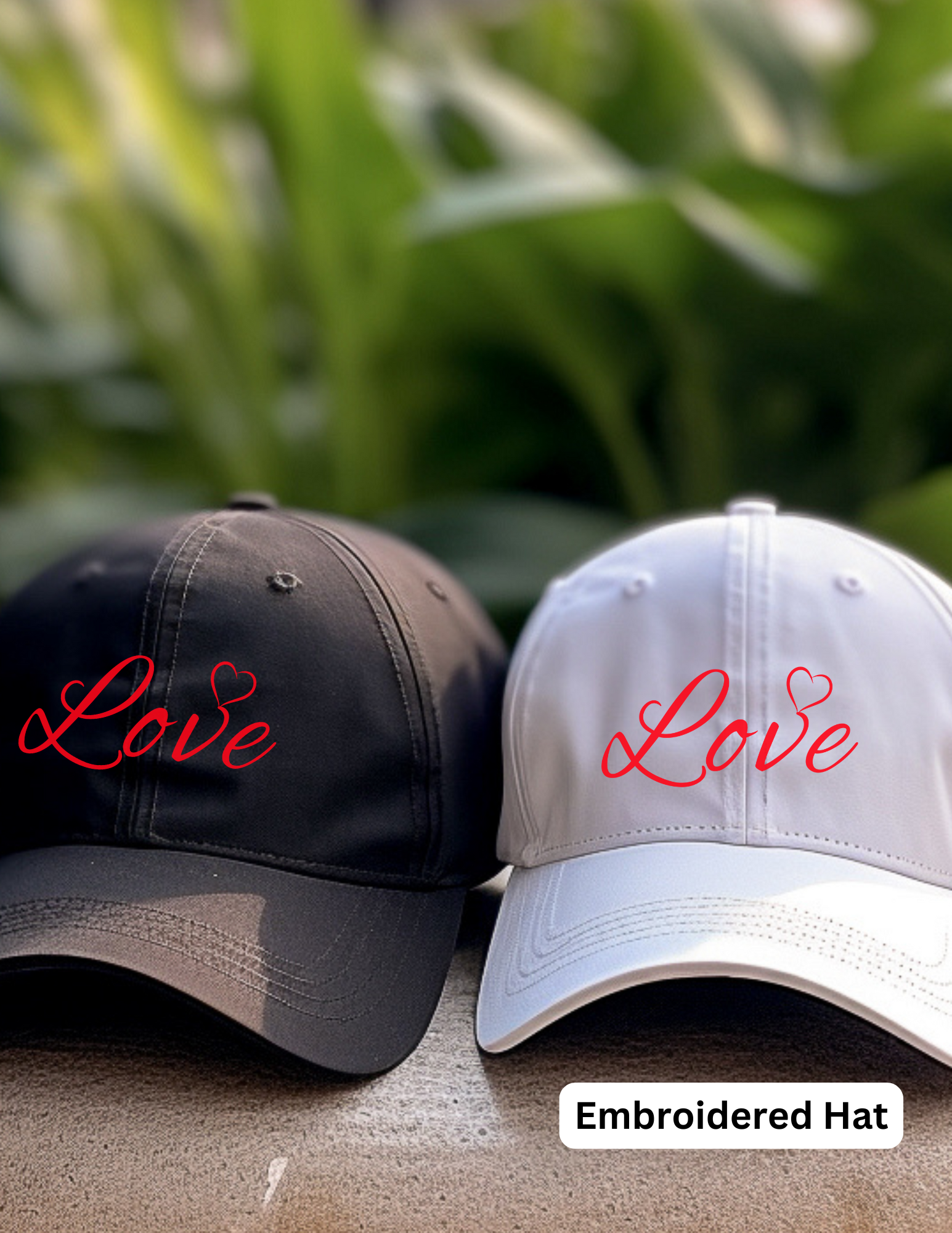 Embroidered Love Hat