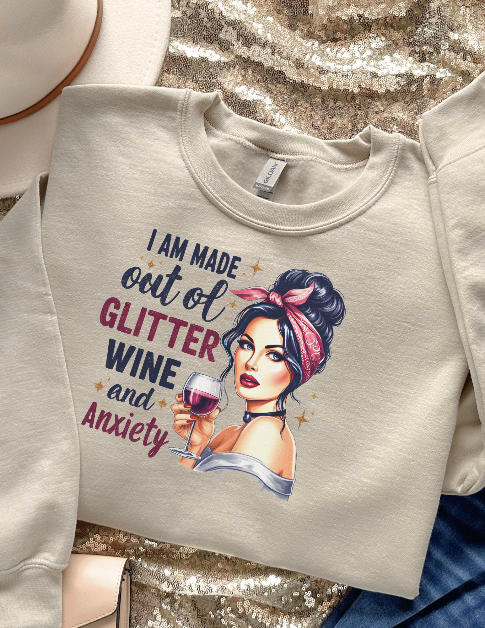 Wine And Anxiety Sweatshirt