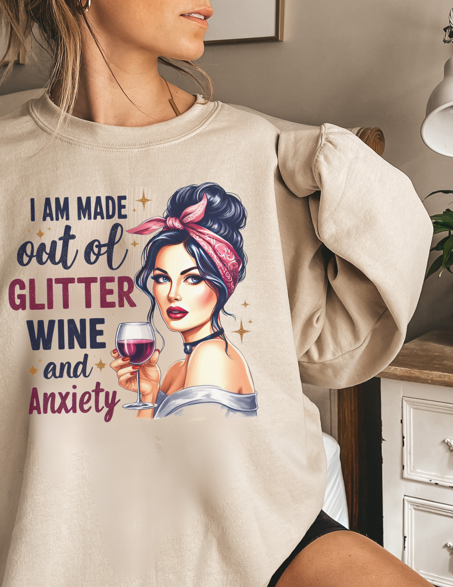 Wine And Anxiety Sweatshirt