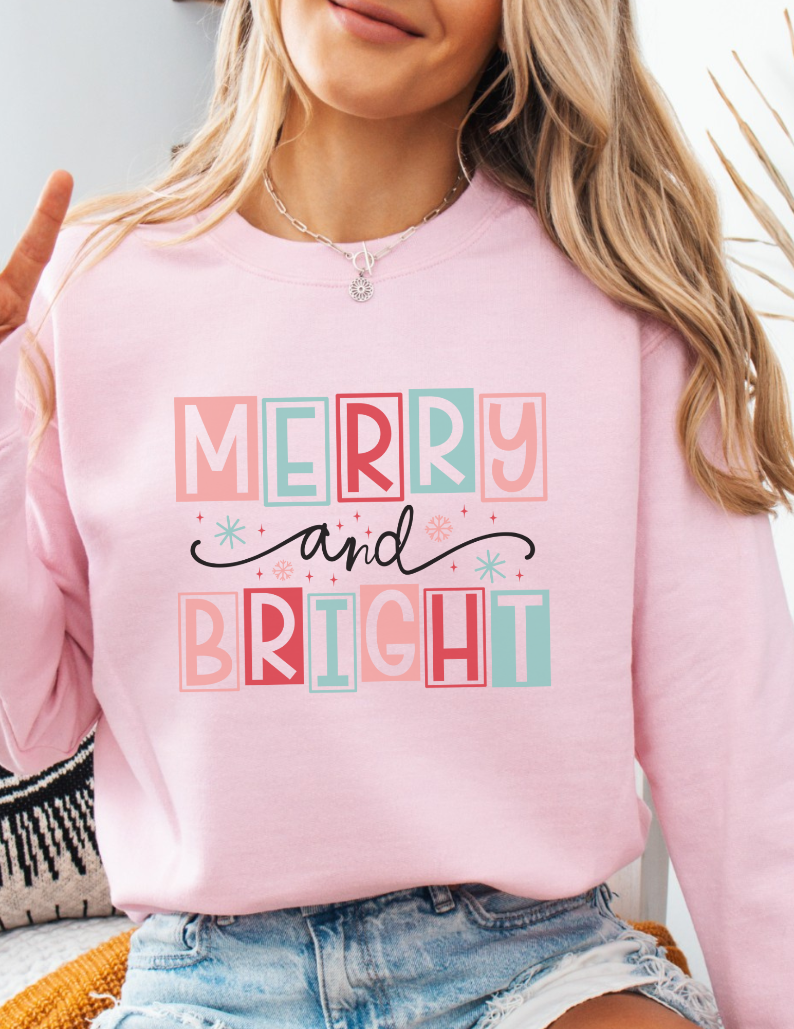 Merry & Bright Christmas Crewneck