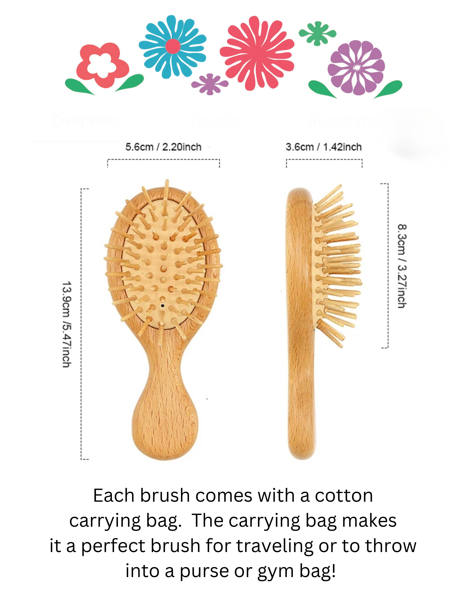 Personalized Bamboo Brush Favor