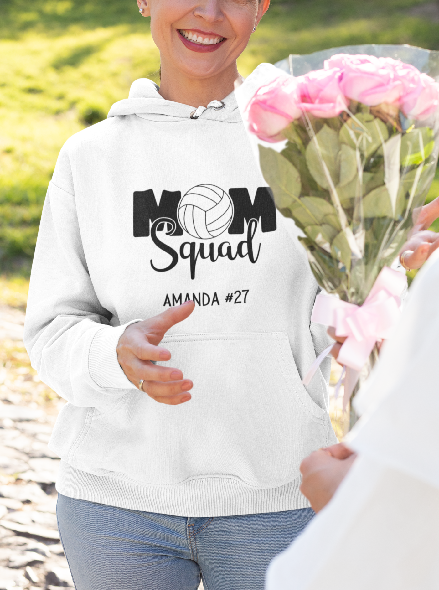Volleyball Mom Hoodie- Personalization Option