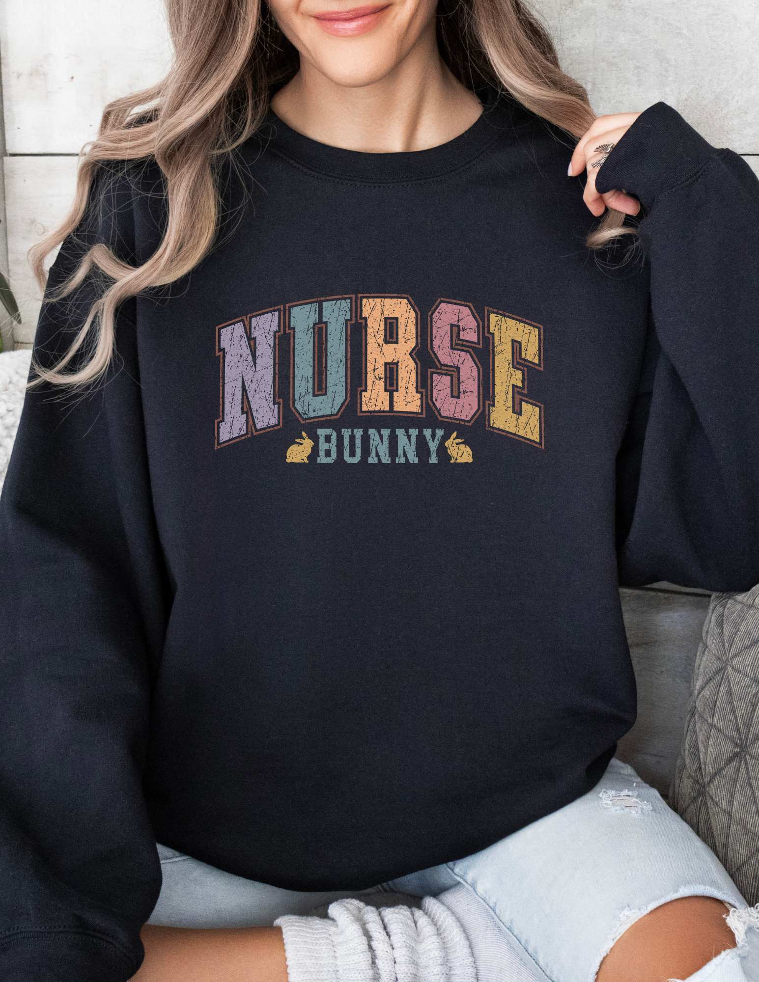 Nurse Easter Bunny Sweatshirt