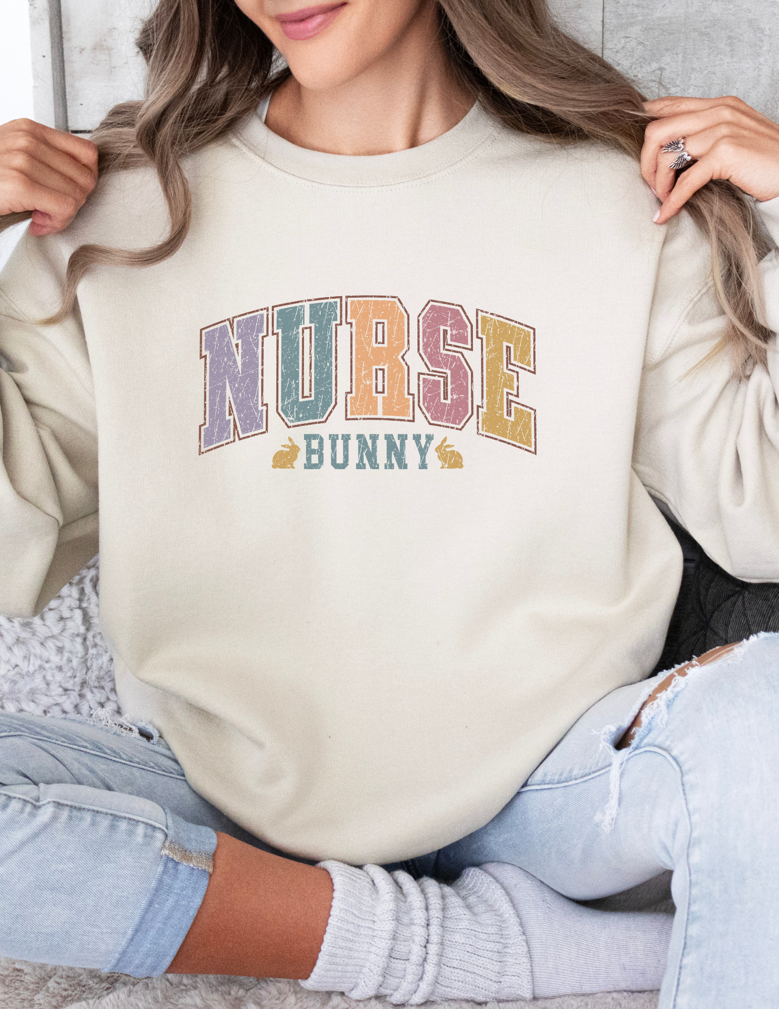Nurse Easter Bunny Sweatshirt