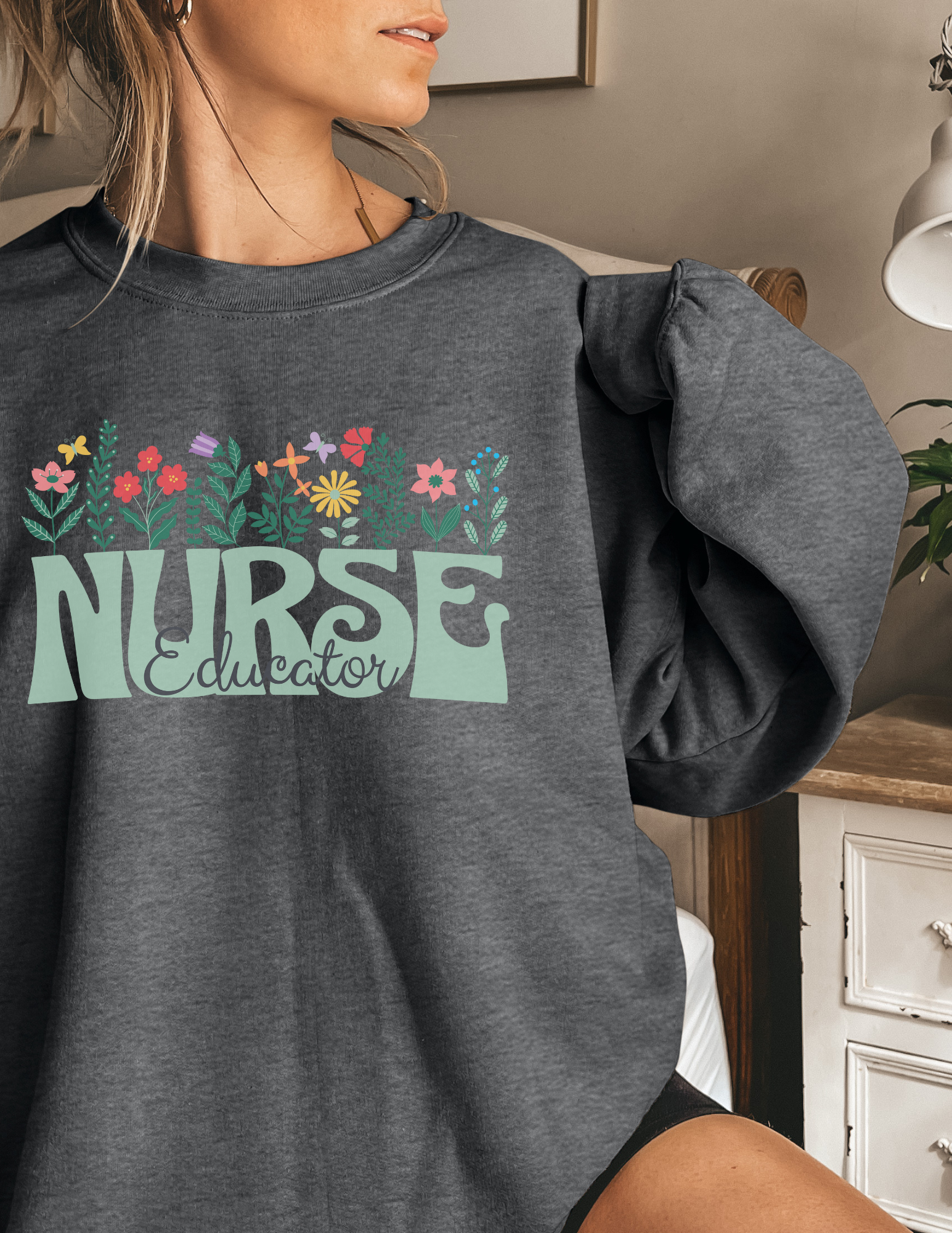 Wildflower Nurse Educator Crewneck