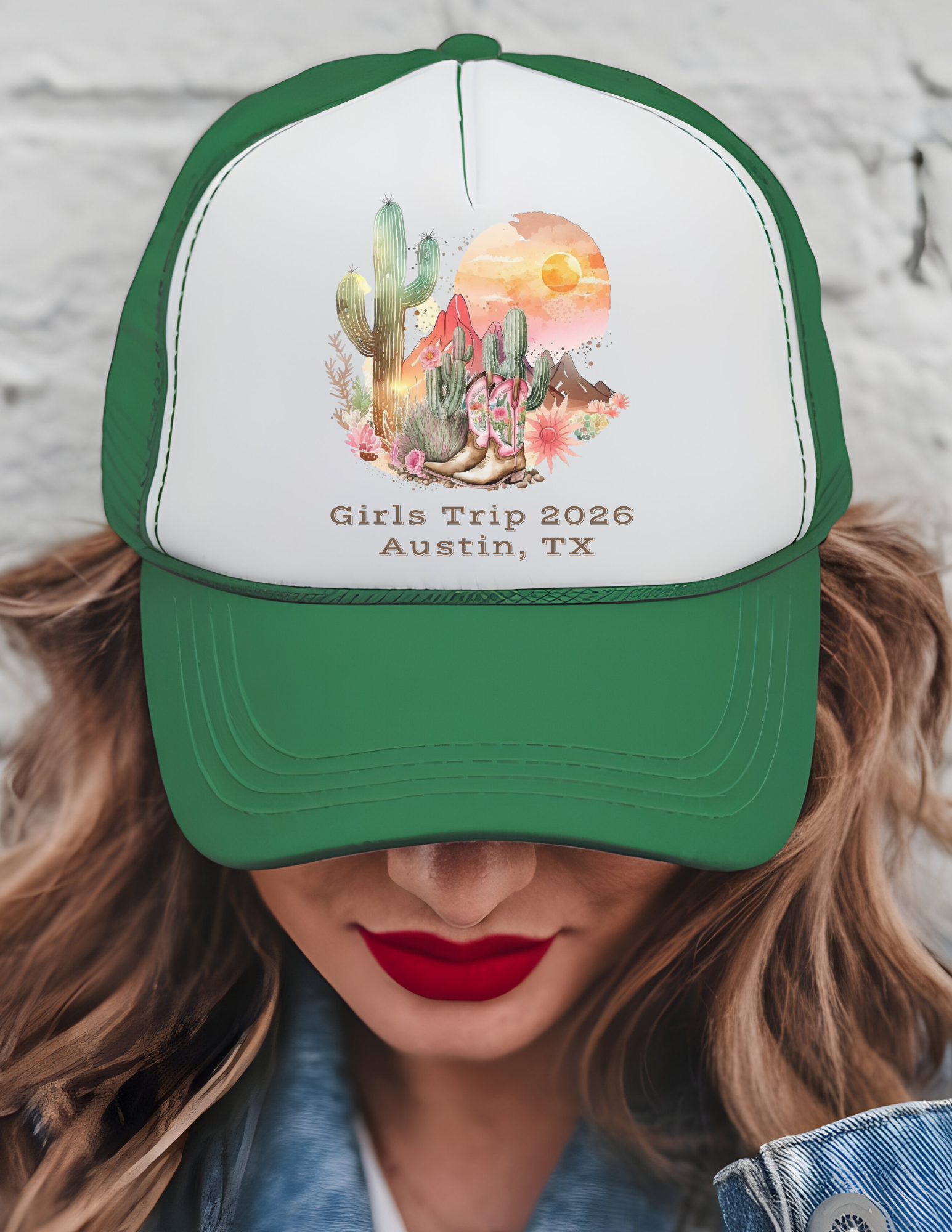 Custom Western Cowgirl Trucker Hat for Women