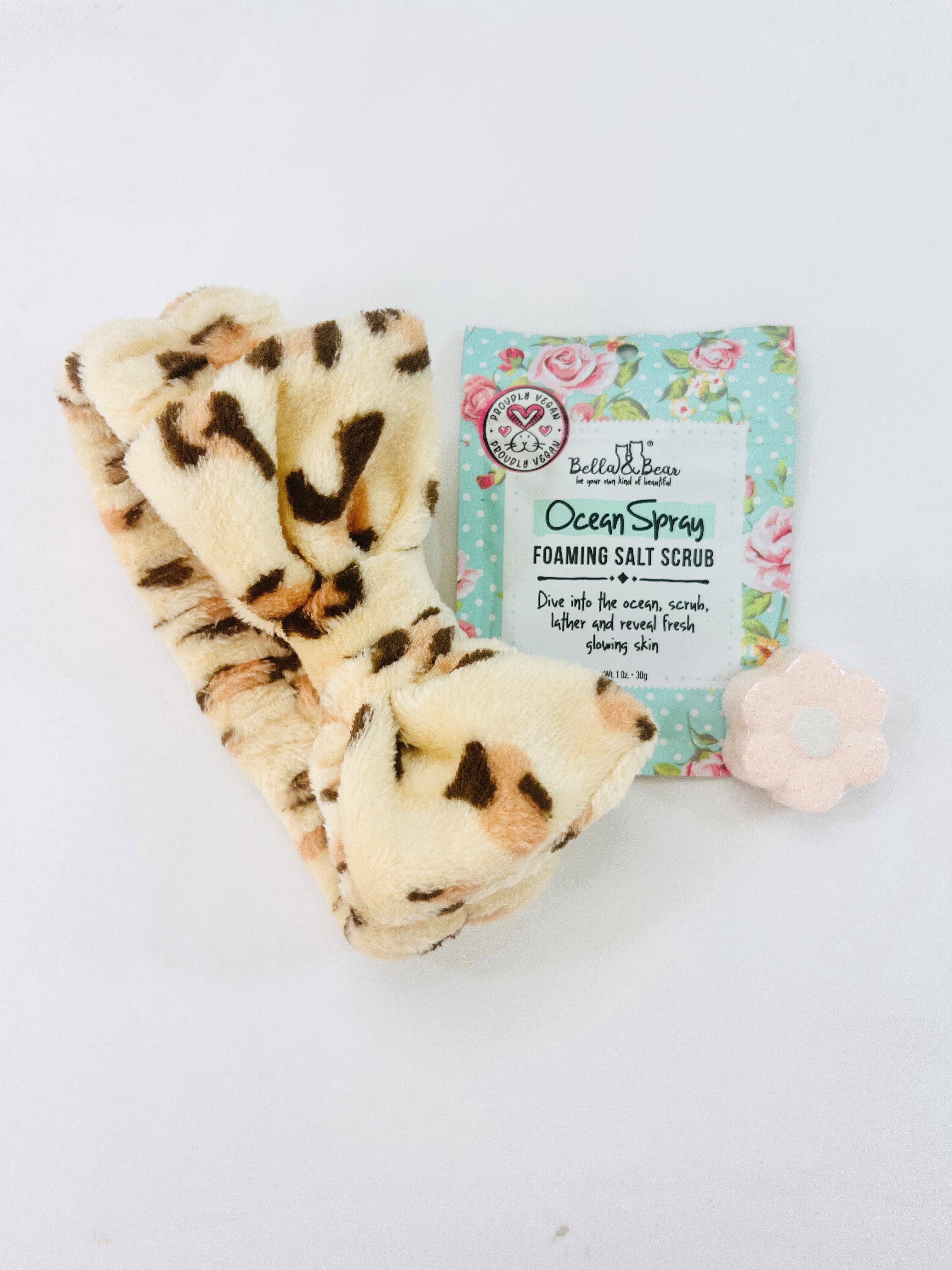 Leopard Print Spa Party Favor