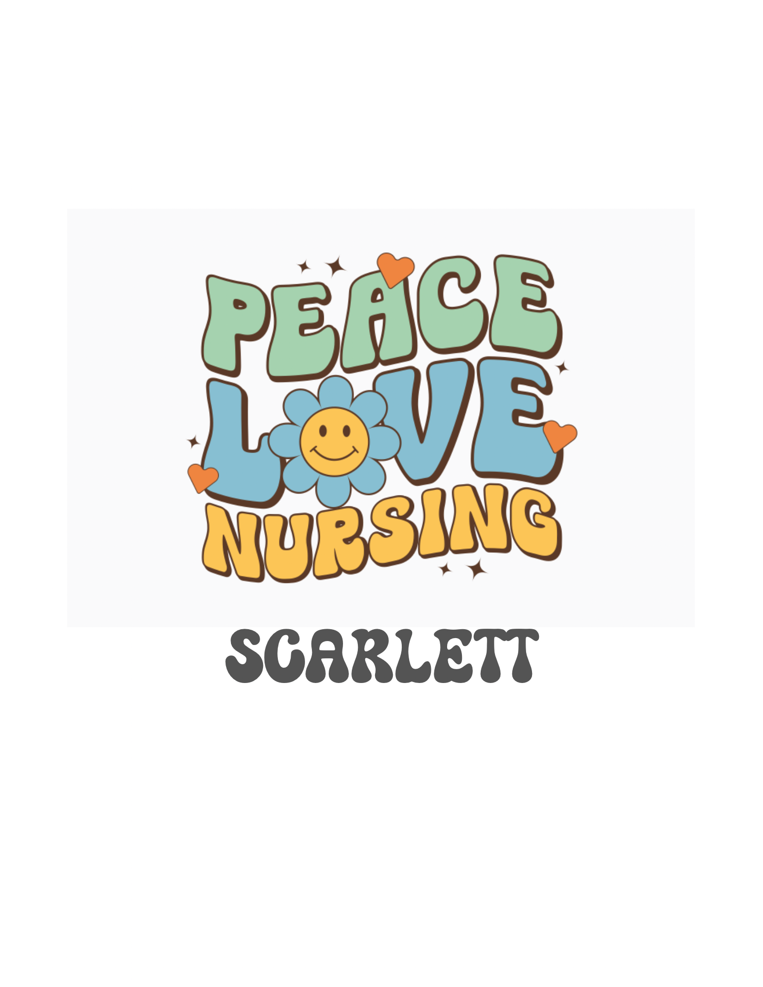 Peace Love Nursing Tumbler- Personalization Option