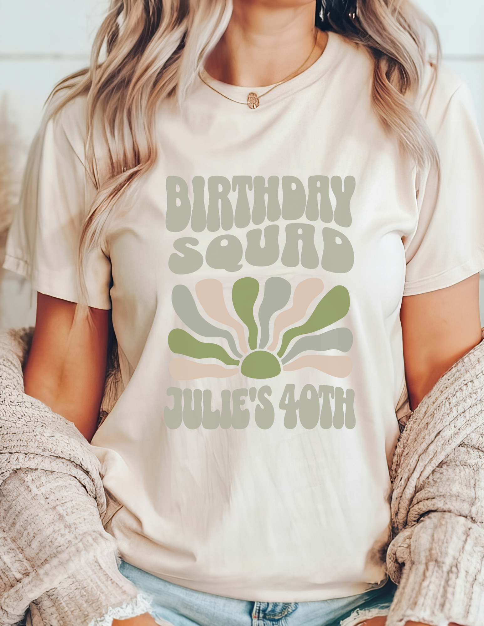 Customized Retro Birthday Squad Shirt