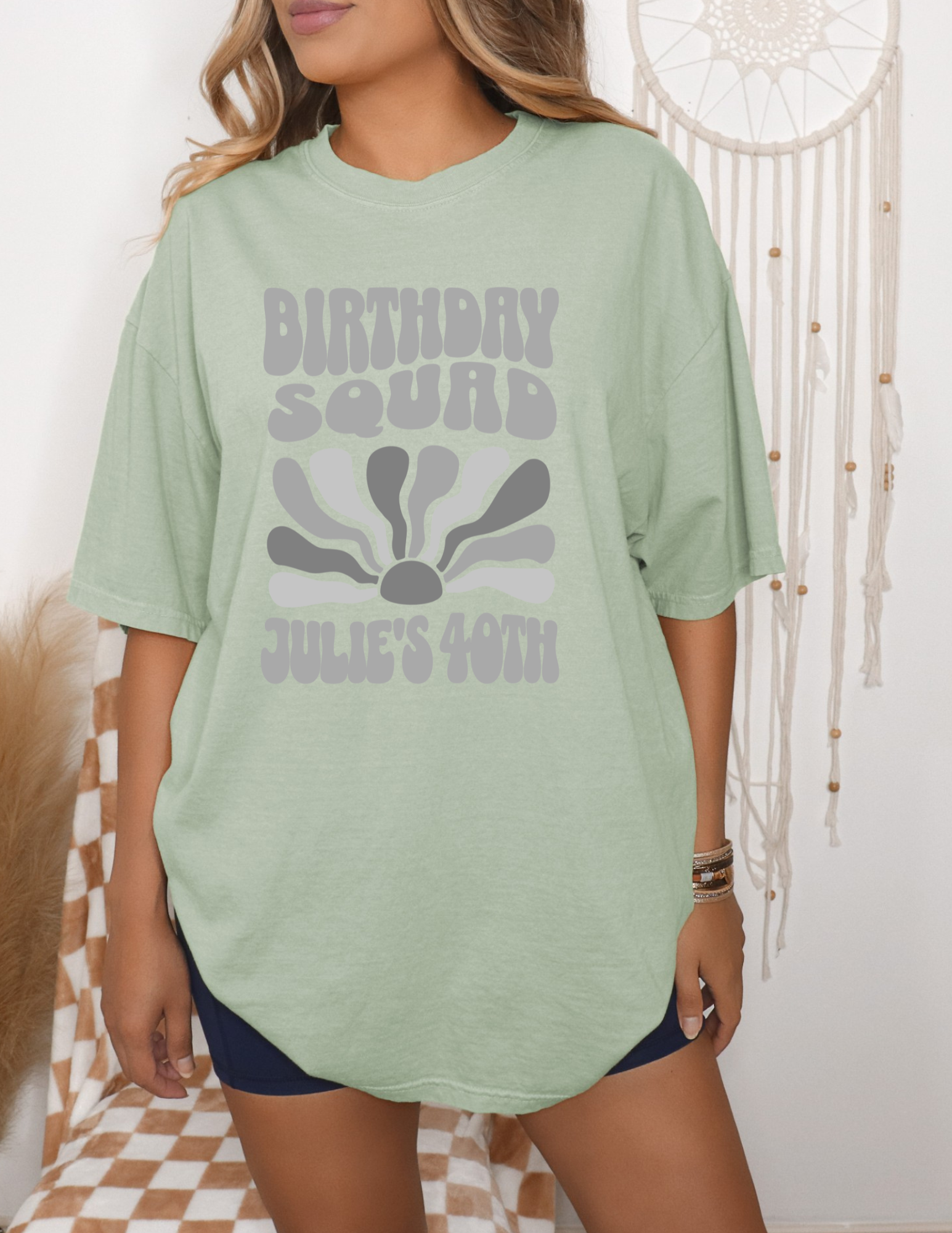 Customized Retro Birthday Squad Shirt