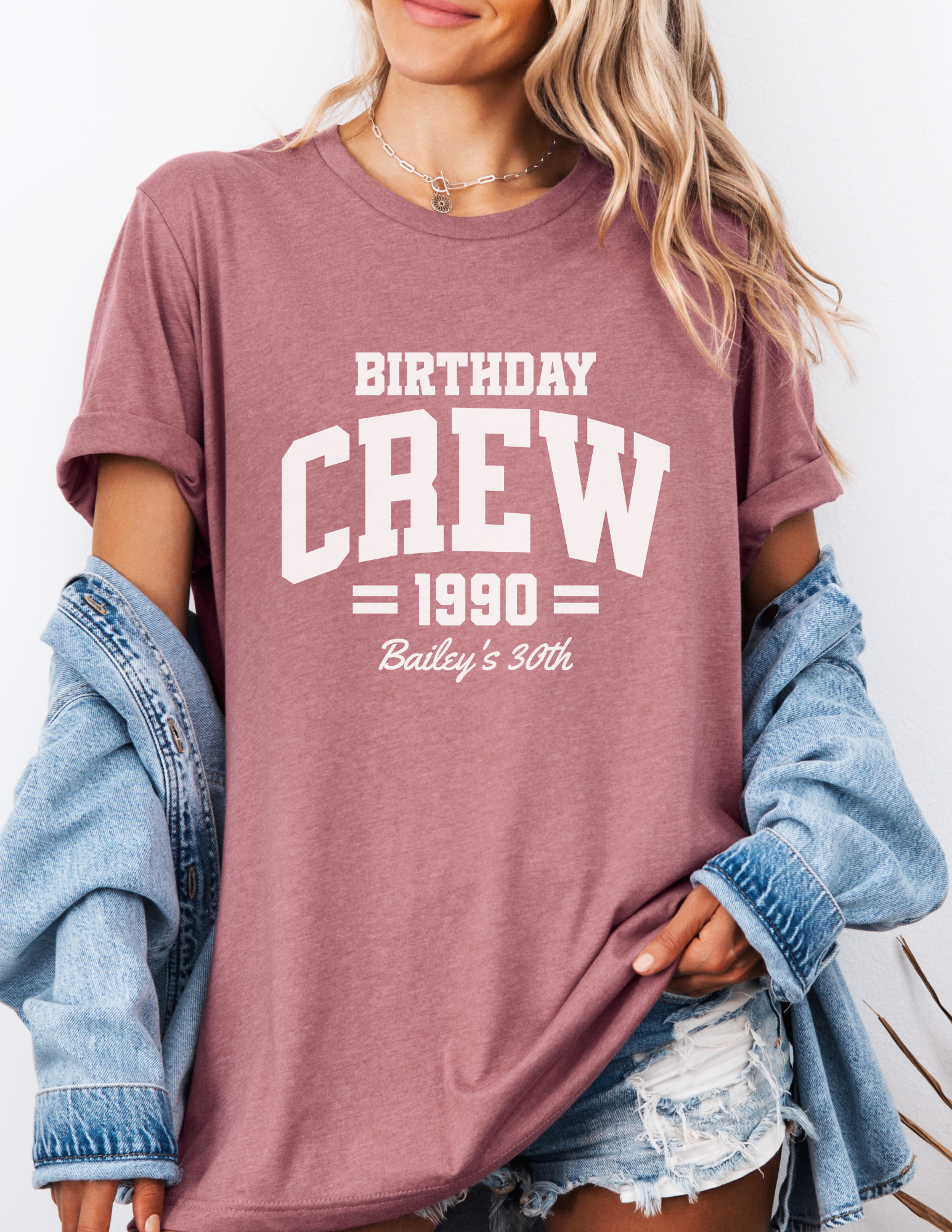 Personalized Birthday Crew Shirt