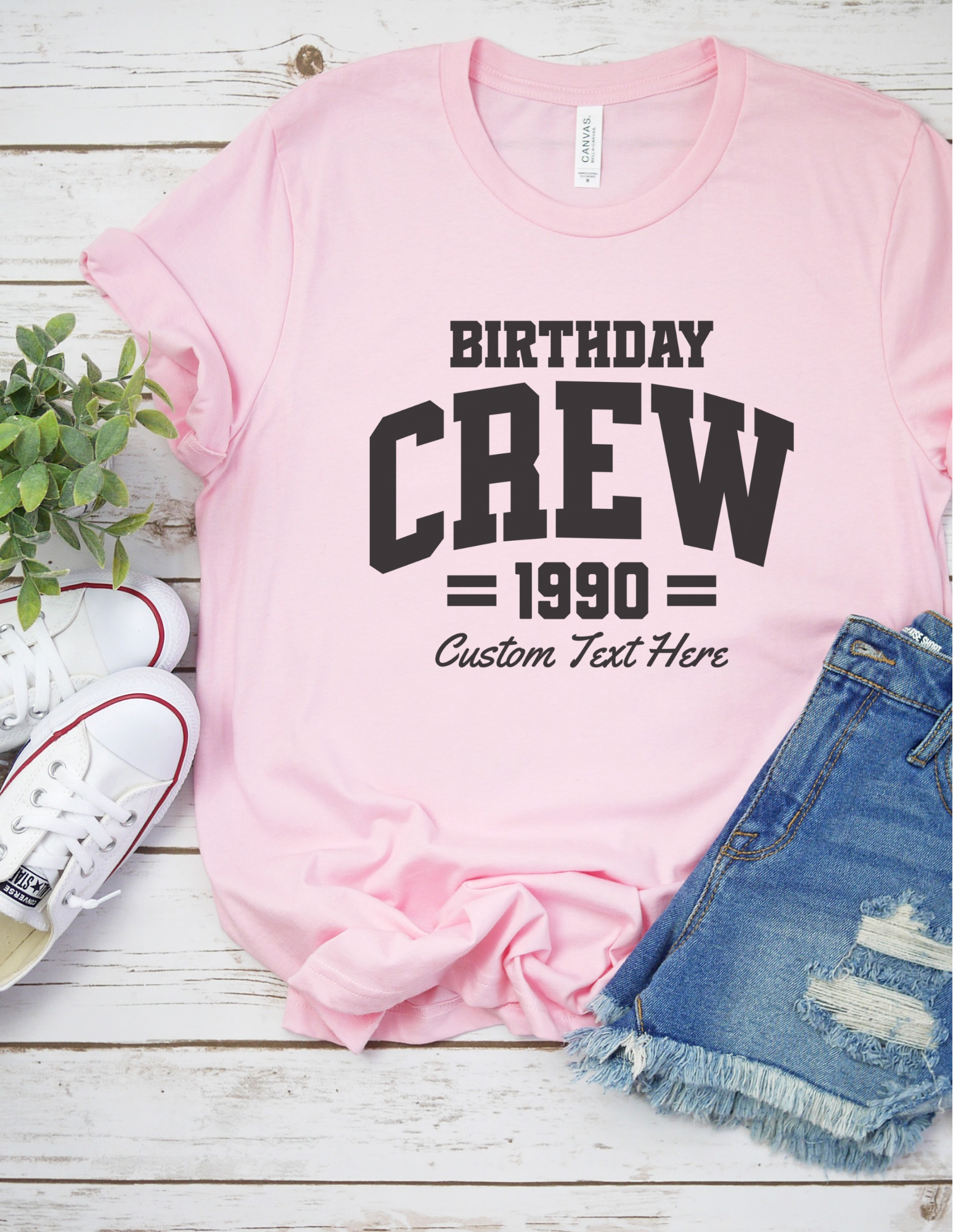 Personalized Birthday Crew Shirt