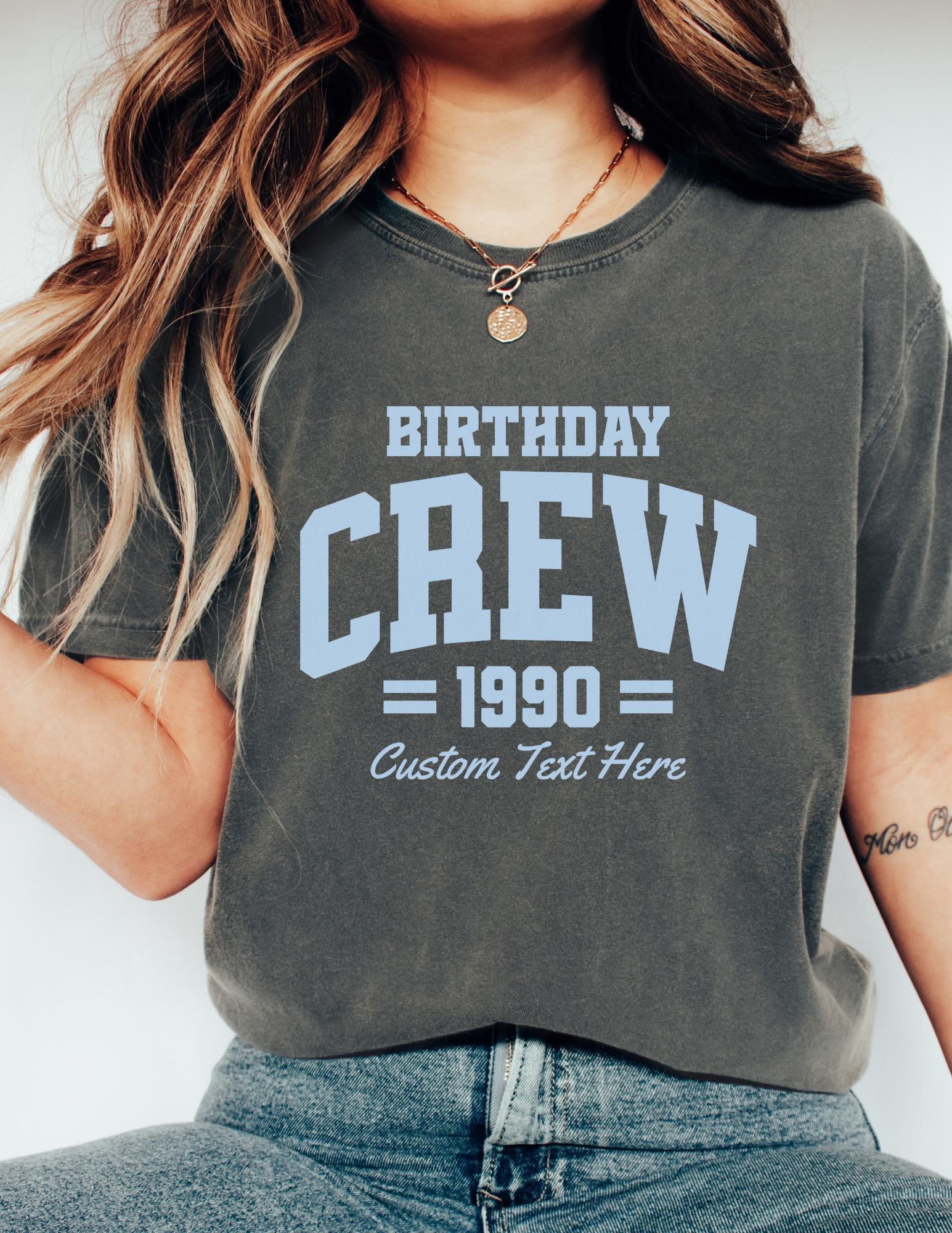 Personalized Birthday Crew Shirt