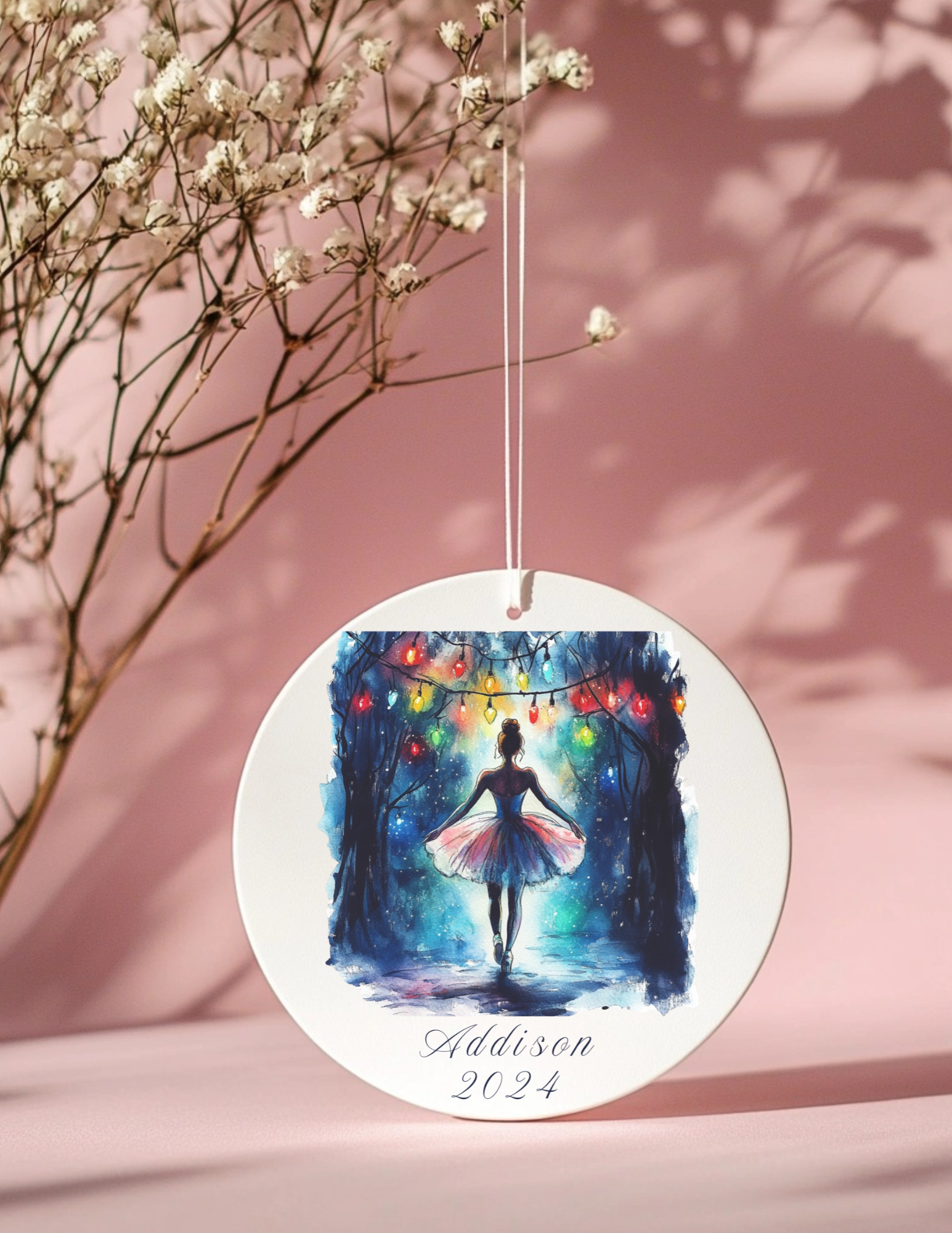 Personalized Dancer Christmas Ornament