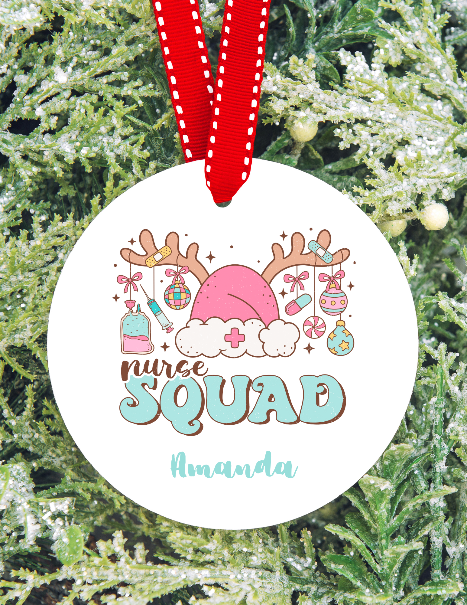 Personalized Nurse Squad Ornament