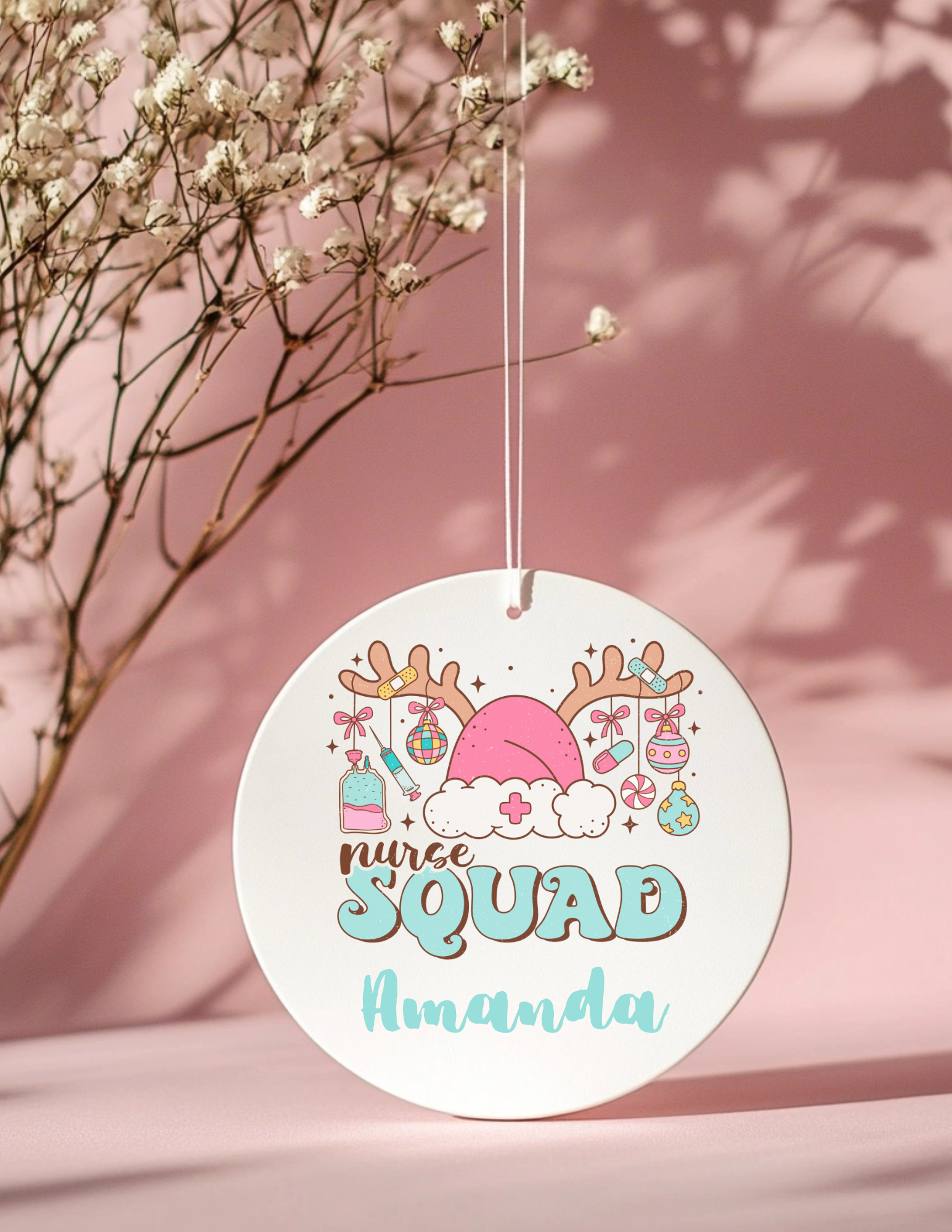 Personalized Nurse Squad Ornament