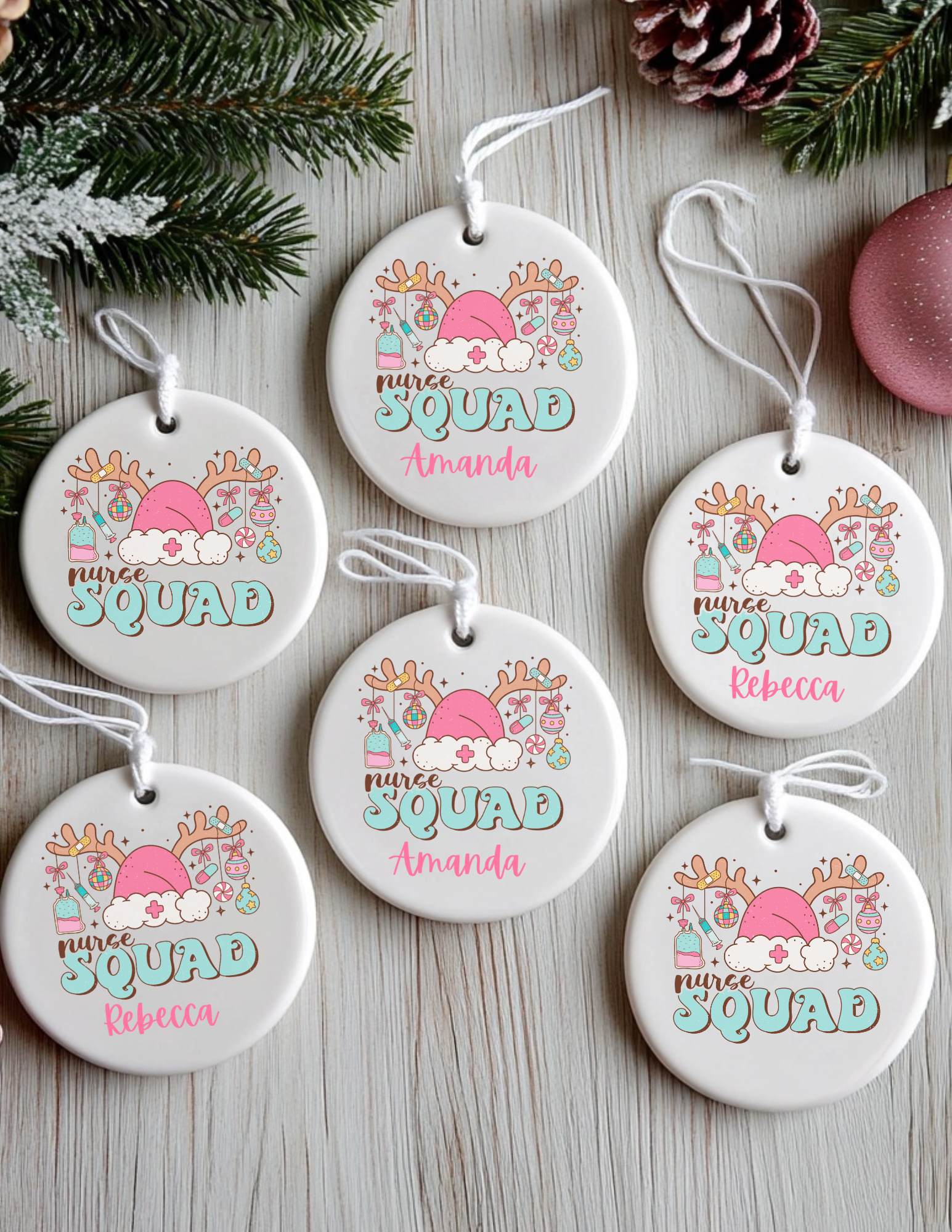 Personalized Nurse Squad Ornament