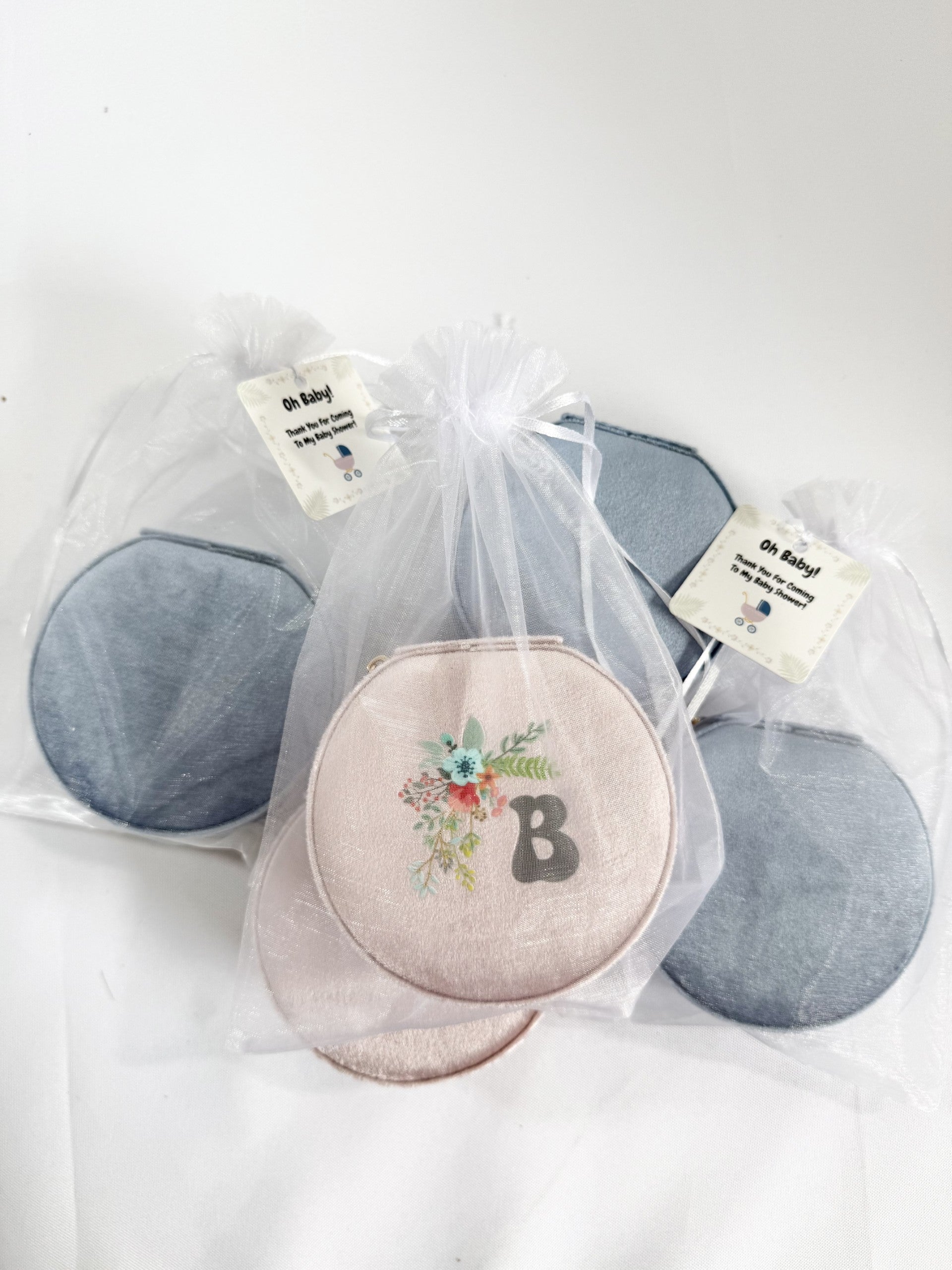 Custom Initial Velvet Jewelry Case For Bridesmaid