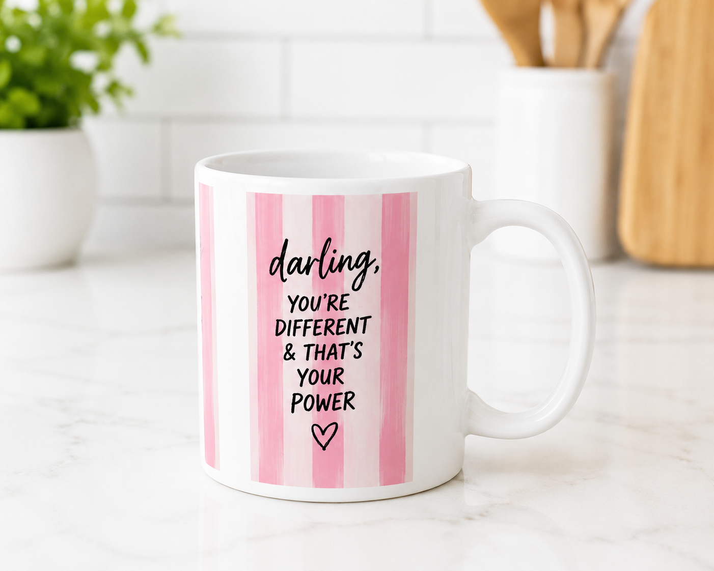 Darling You're Different & That's Your Power Inspirational Coffee Mug
